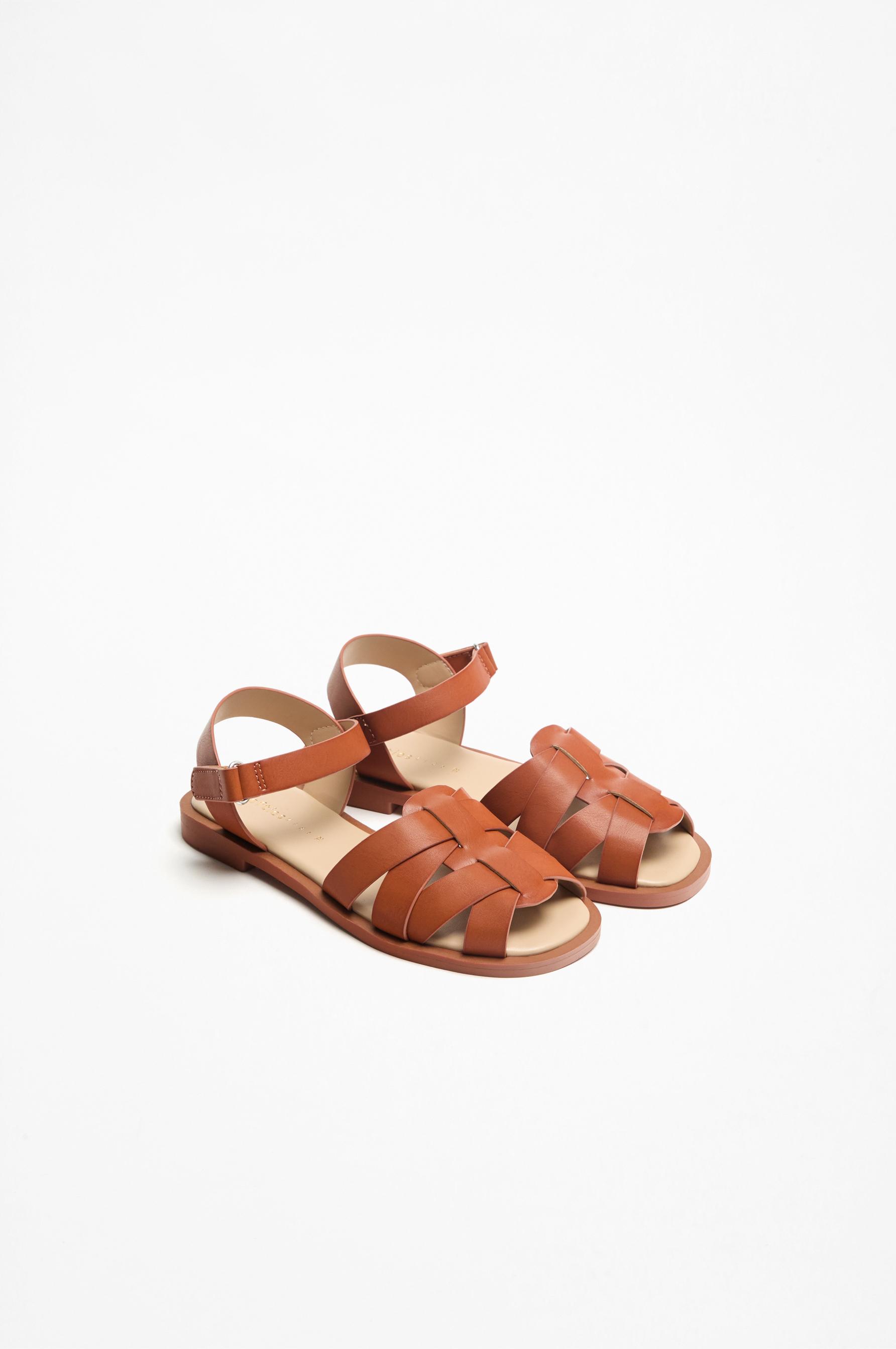 Open cage sandals — LEATHER