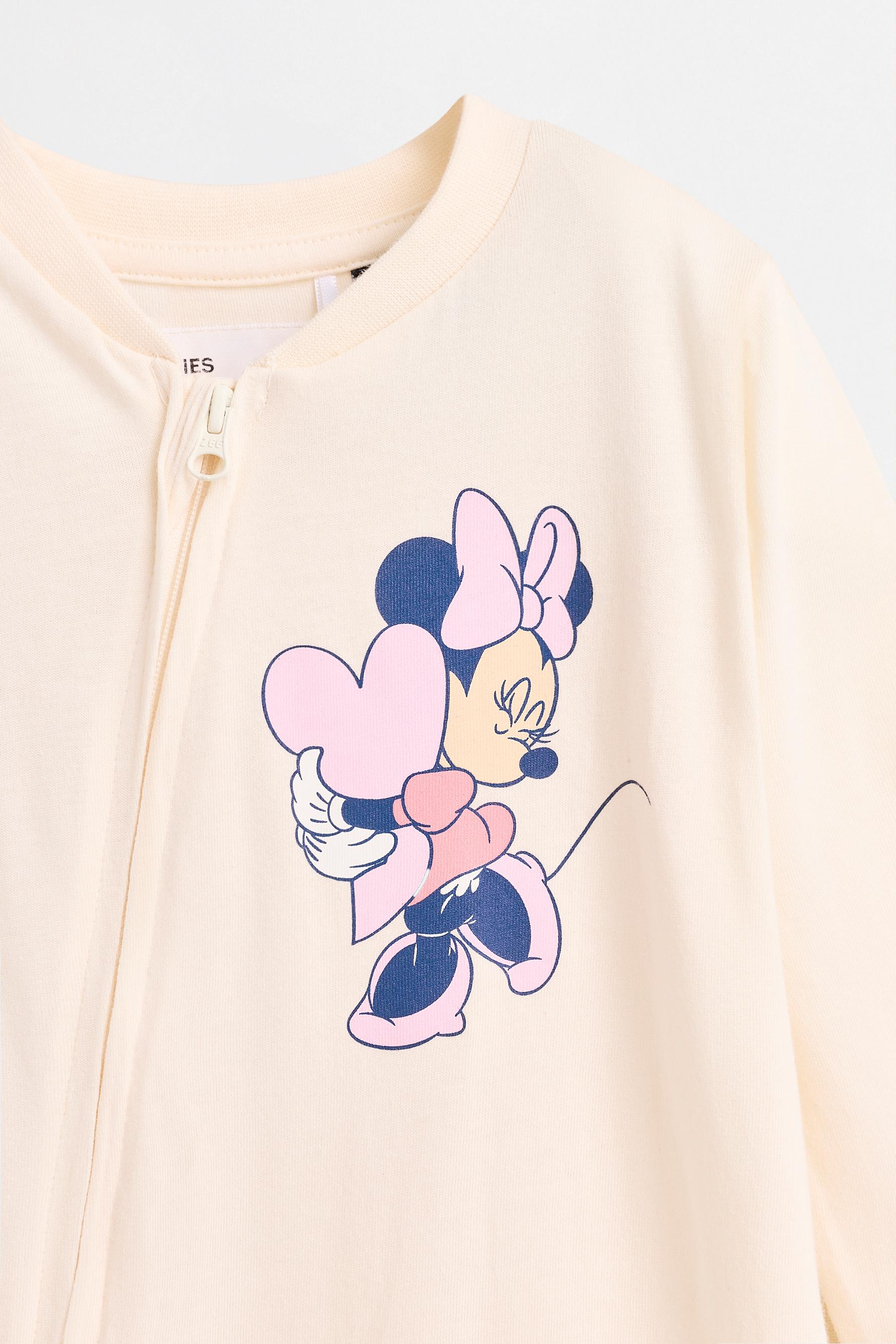 Pack of 2 Minnie Mouse ©Disney sleepsuits — ECRU