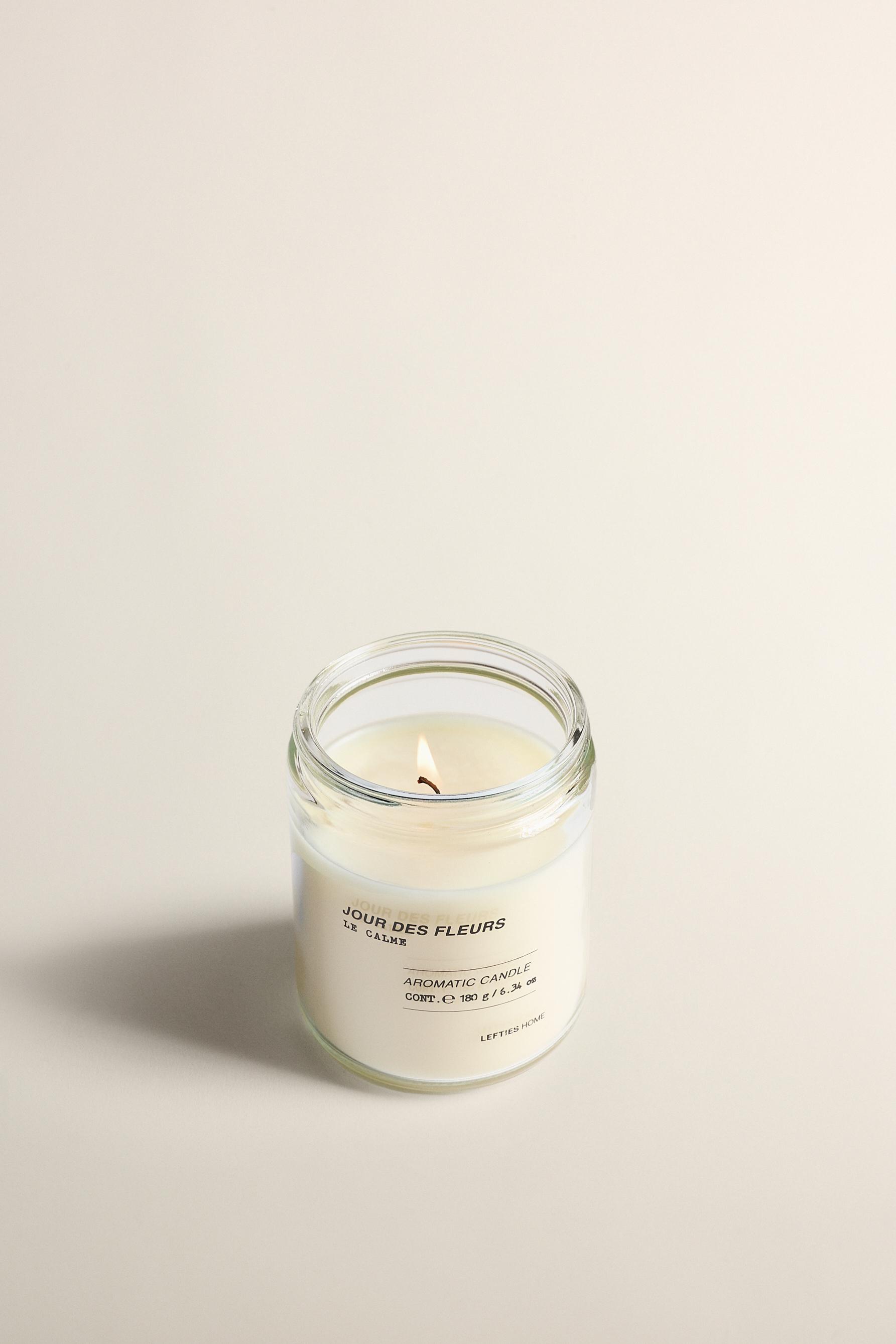Le Calme Jour des Fleurs scented candle 180g — TRANSPARENT
