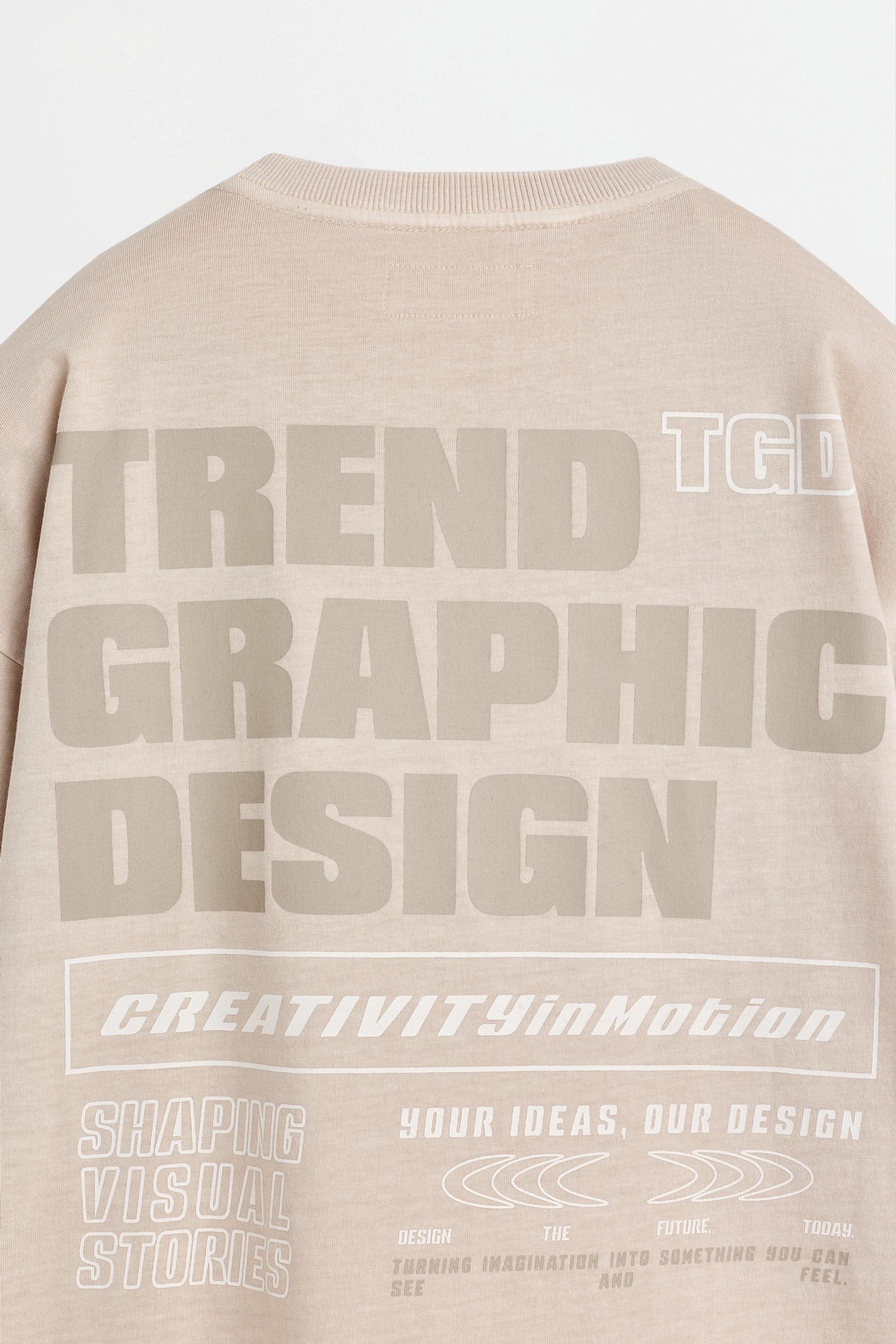 Faded-effect T-shirt — GREY