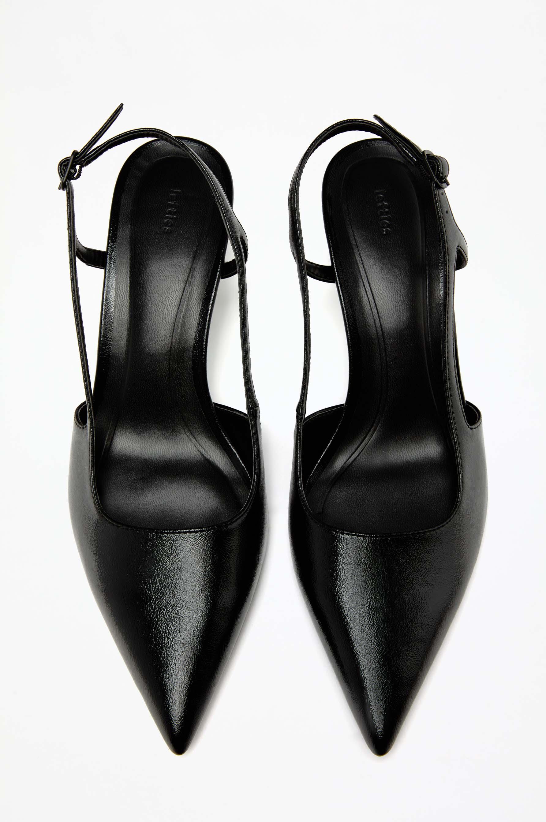 Slingback heel shoe — BLACK