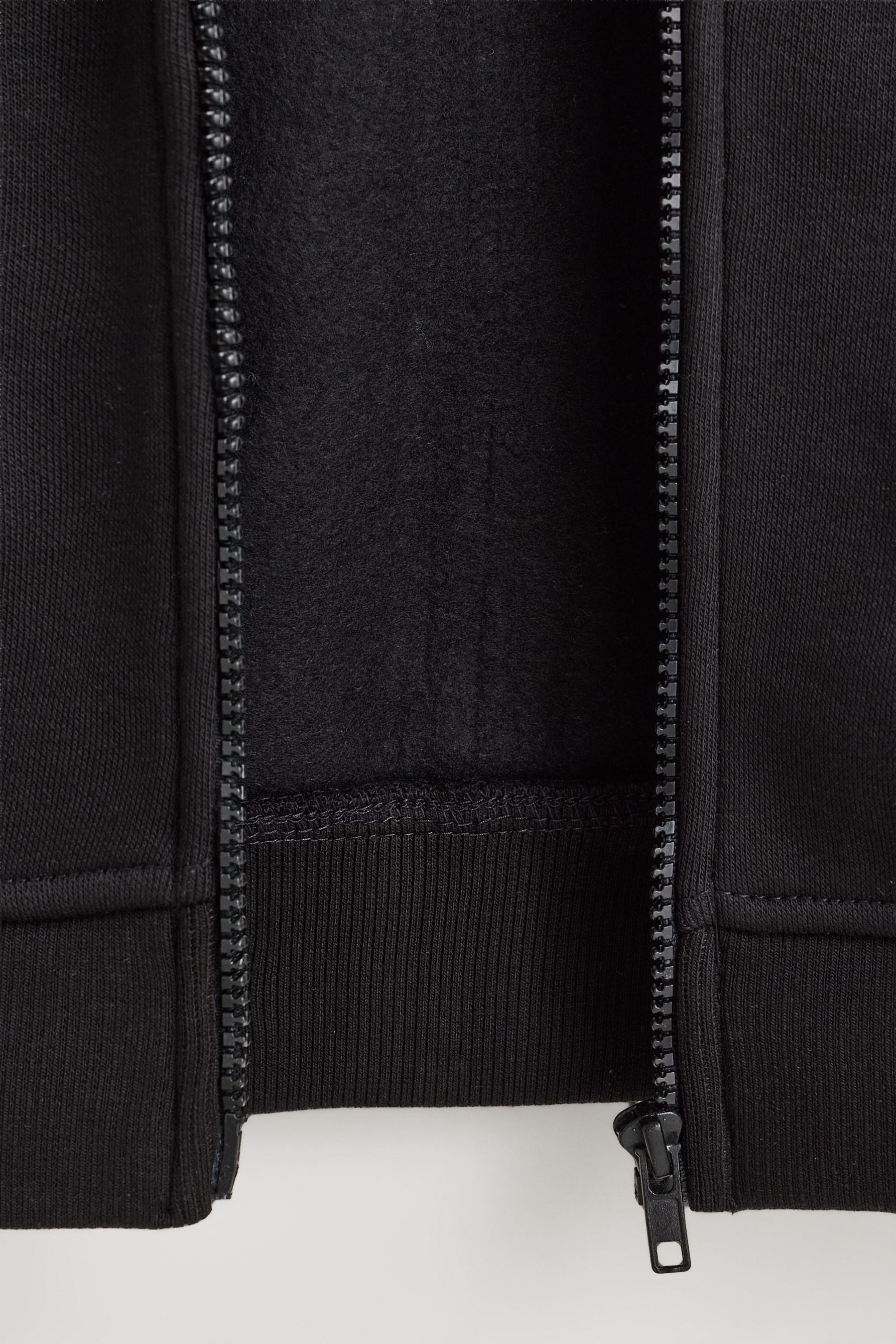 Zip-up sweatshirt — BLACK