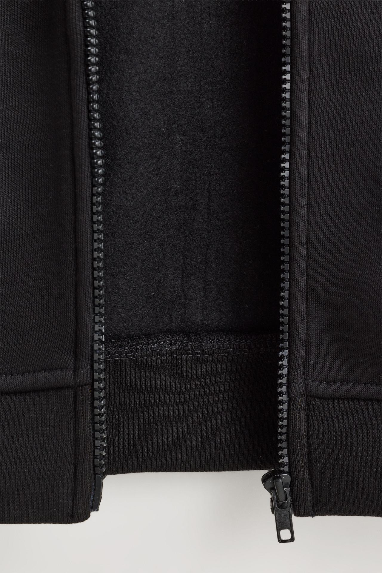 Zip-up sweatshirt — BLACK