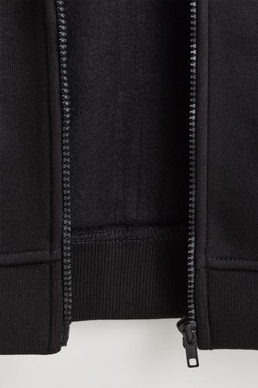 Zip-up sweatshirt — BLACK 5