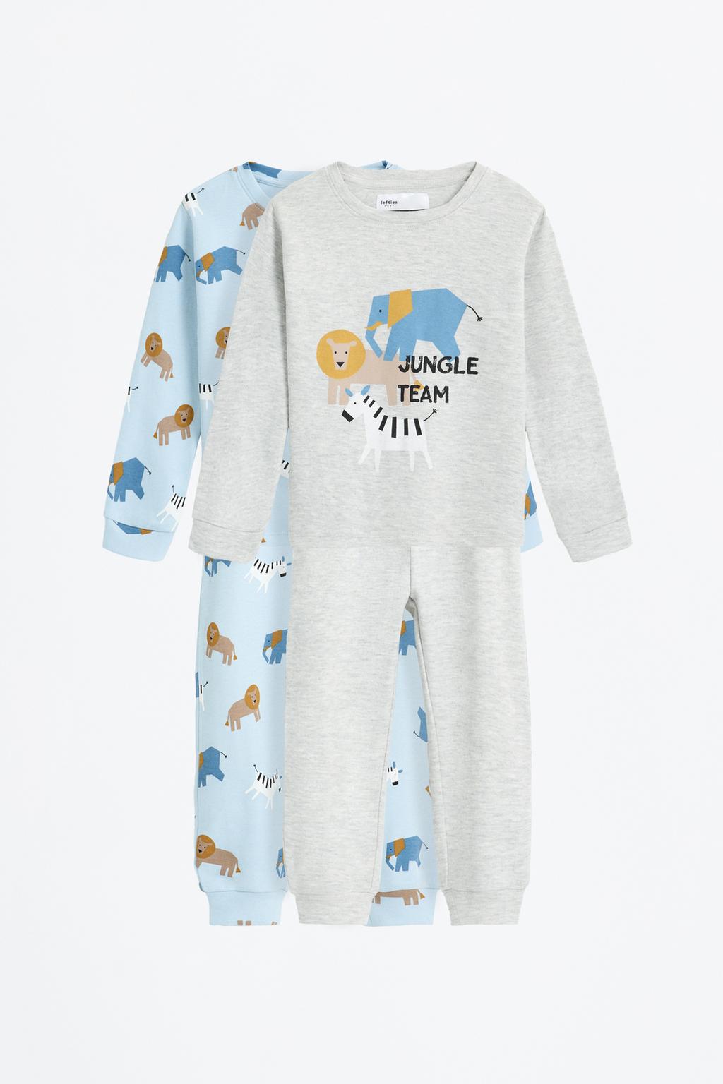 Pack 2 pijamas largos estampados