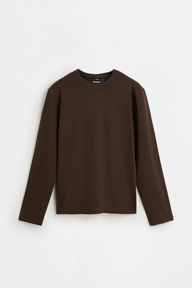 Basic long sleeve T-shirt — CHOCOLATE 6