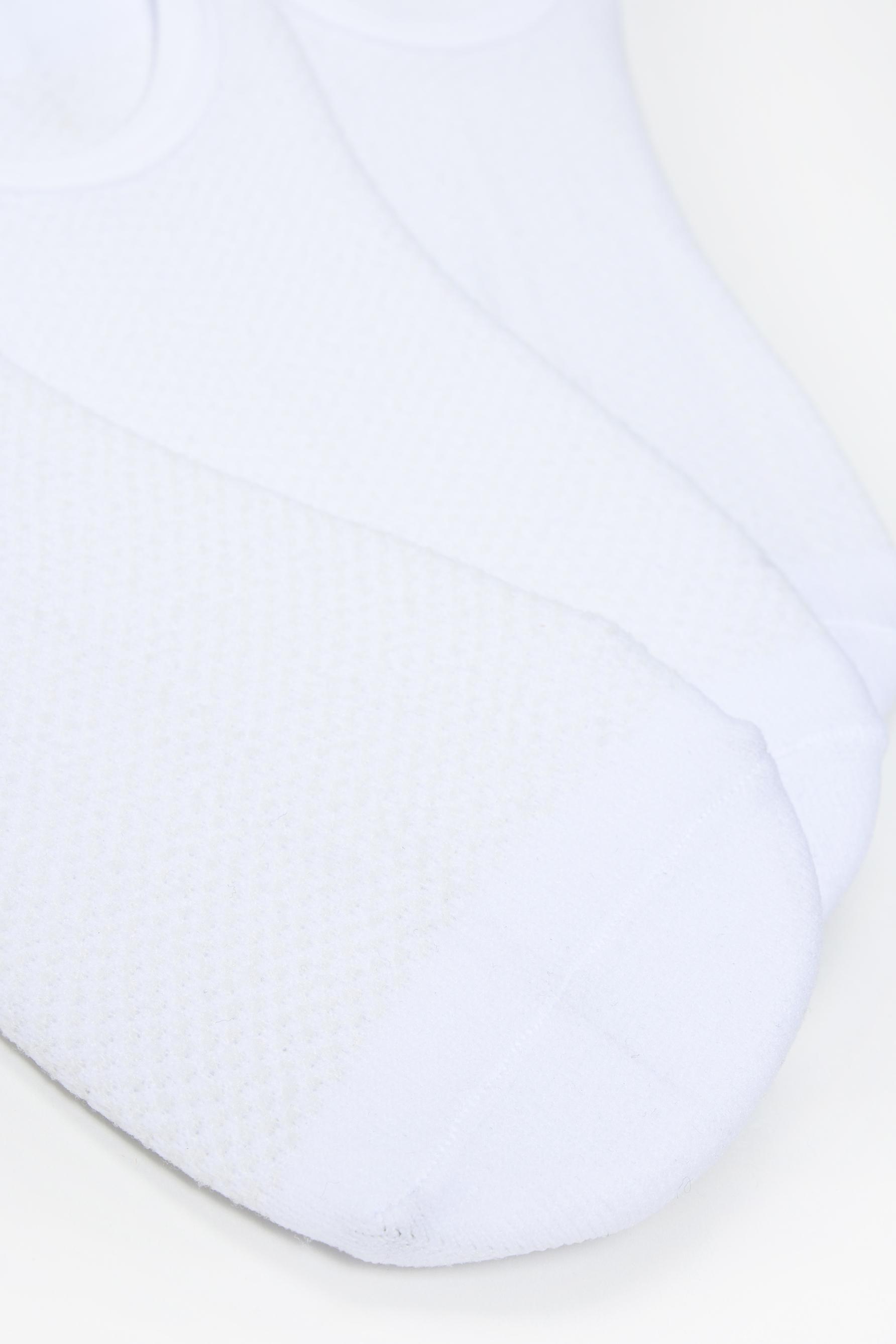 Microperforated no-show socks (Pack 3) — WHITE