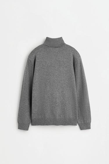 Roll neck sweater — GREY MARL 3