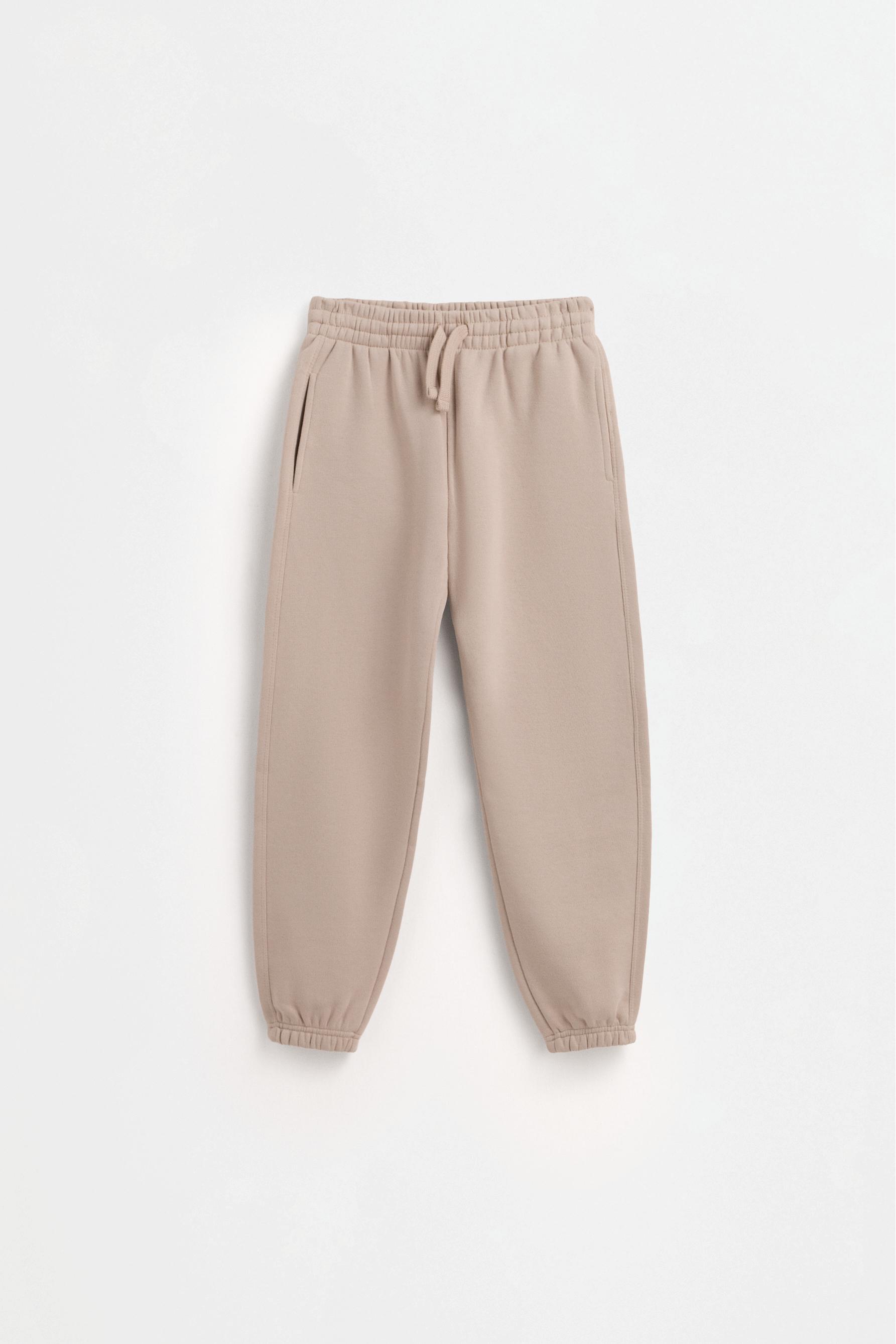 Printed sweatshirt and plush trousers set — BURGUNDY