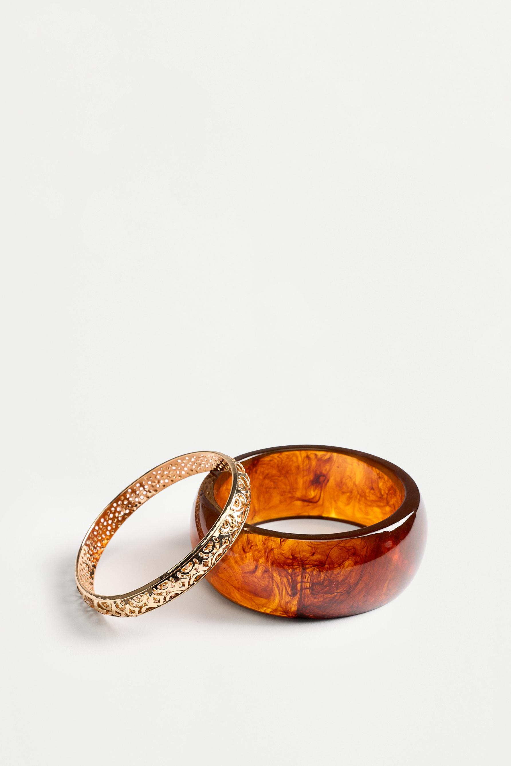 Assorted Bracelets (2-Pack) — BROWN