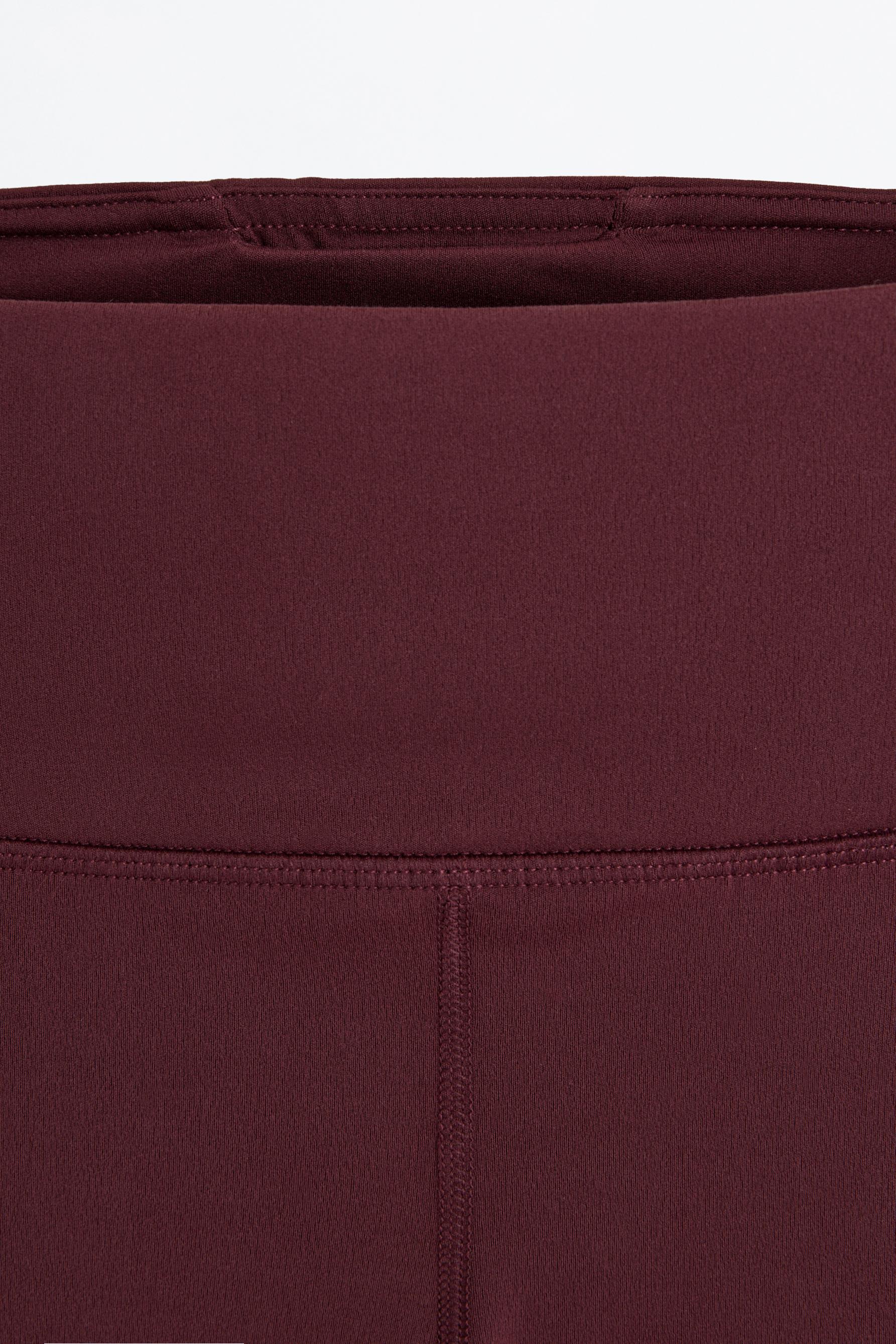 Basic sports leggings — WINE