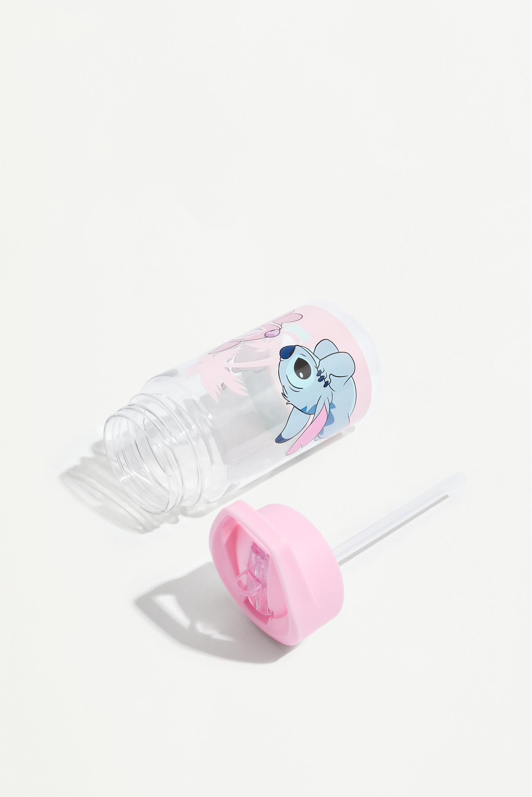 Angel and Stitch ©Disney palm tree bottle — PASTEL PINK