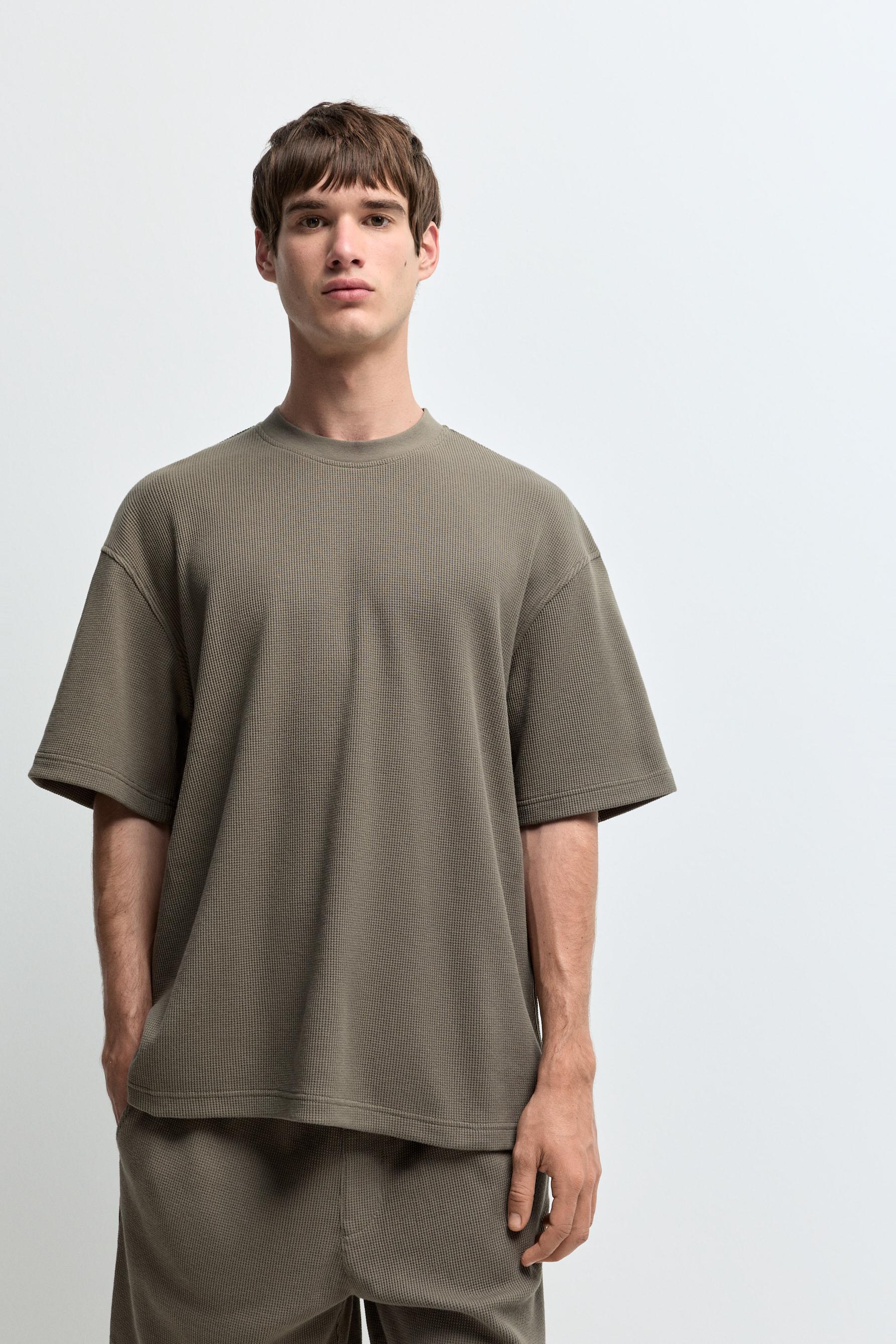 Waffle T-shirt — MEDIUM KHAKI