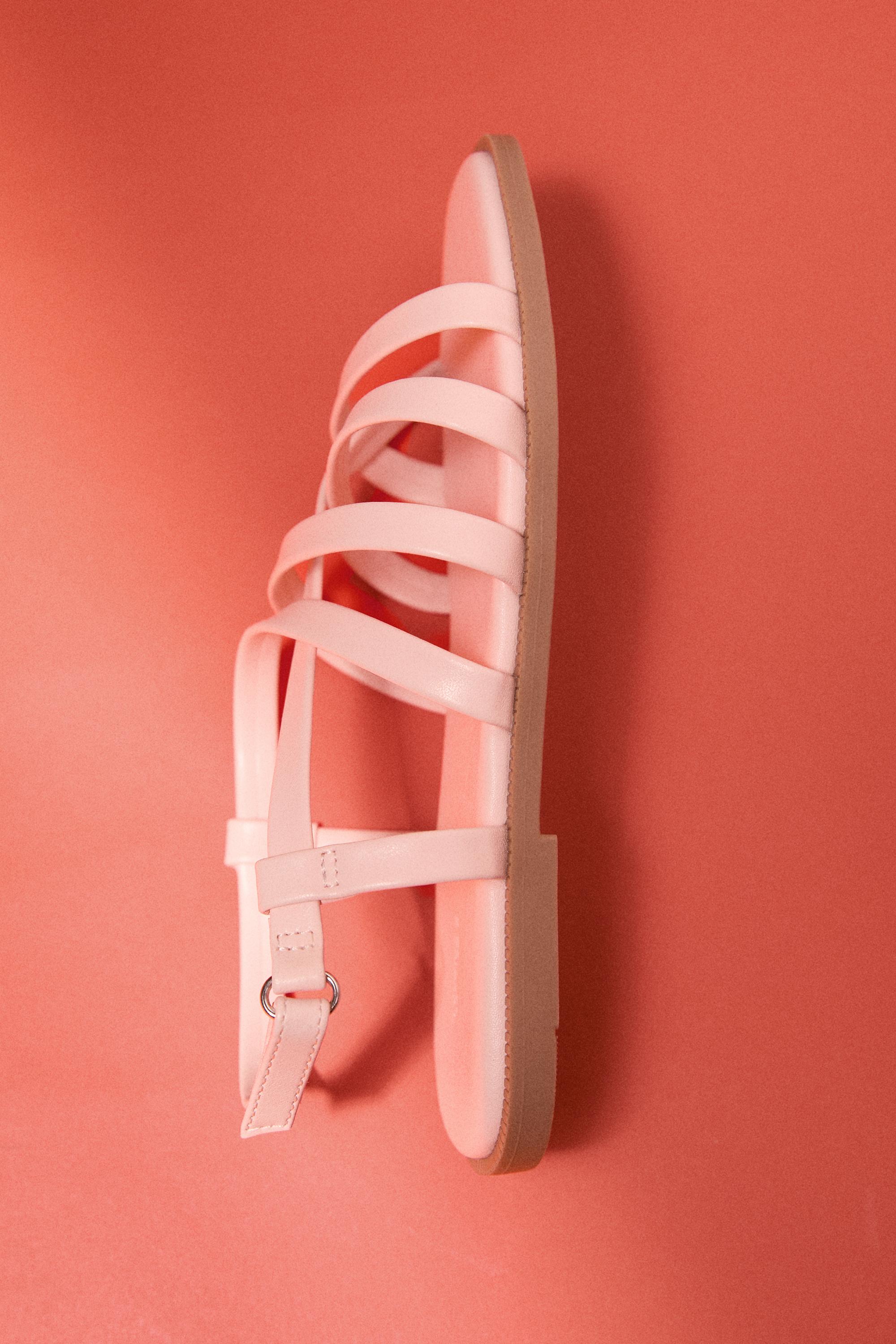 Strappy sandals — ORANGE