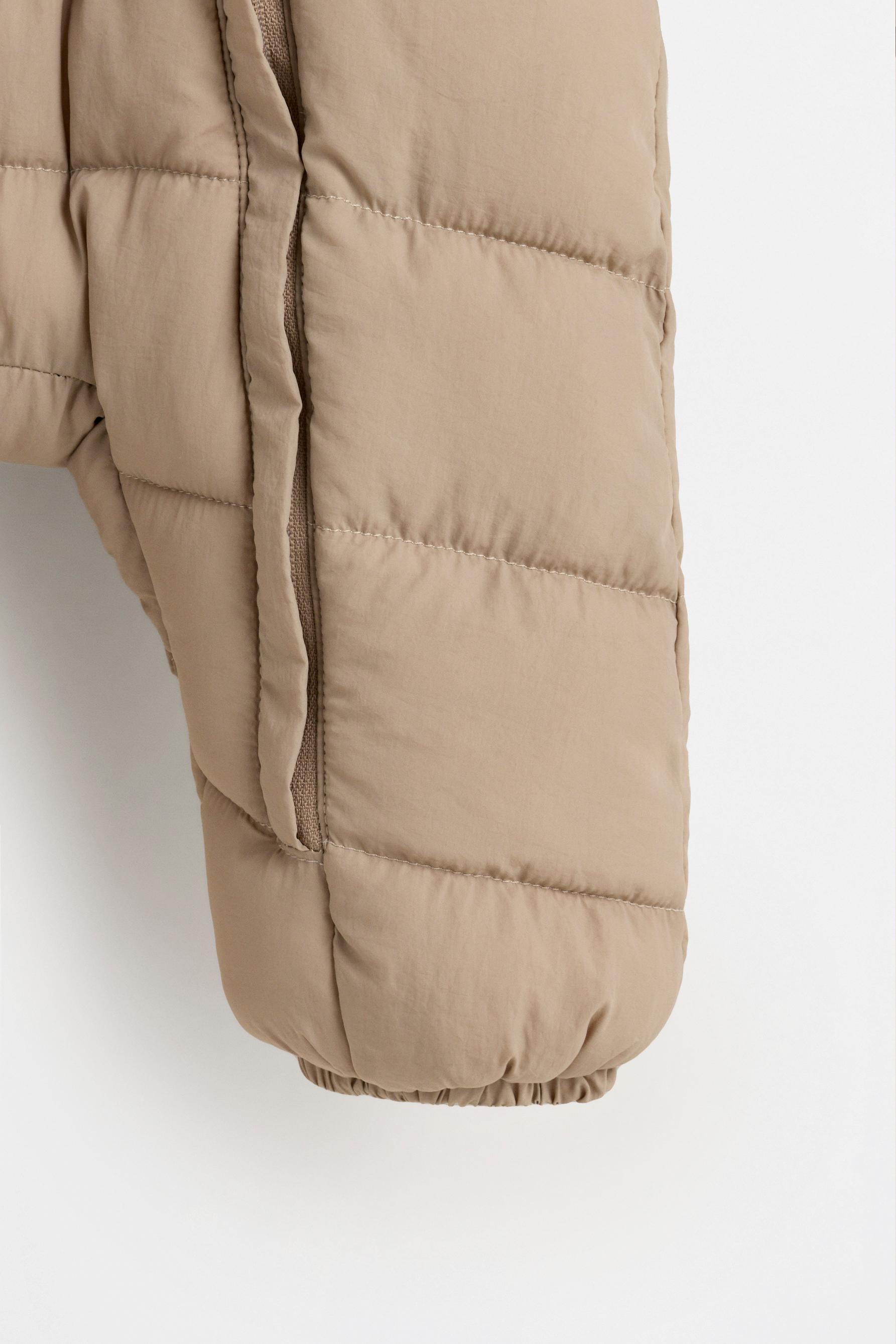 Quilted one-piece suit — MINK