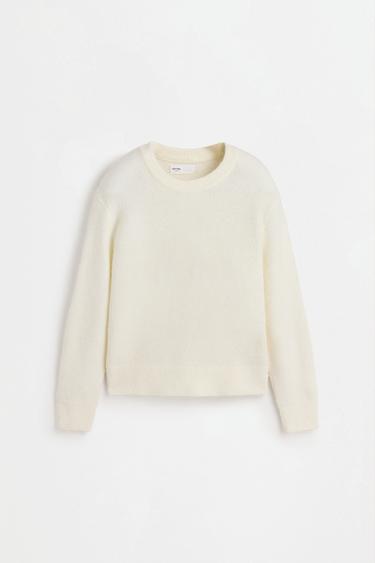 Fluffy knit sweater — OFF WHITE 2