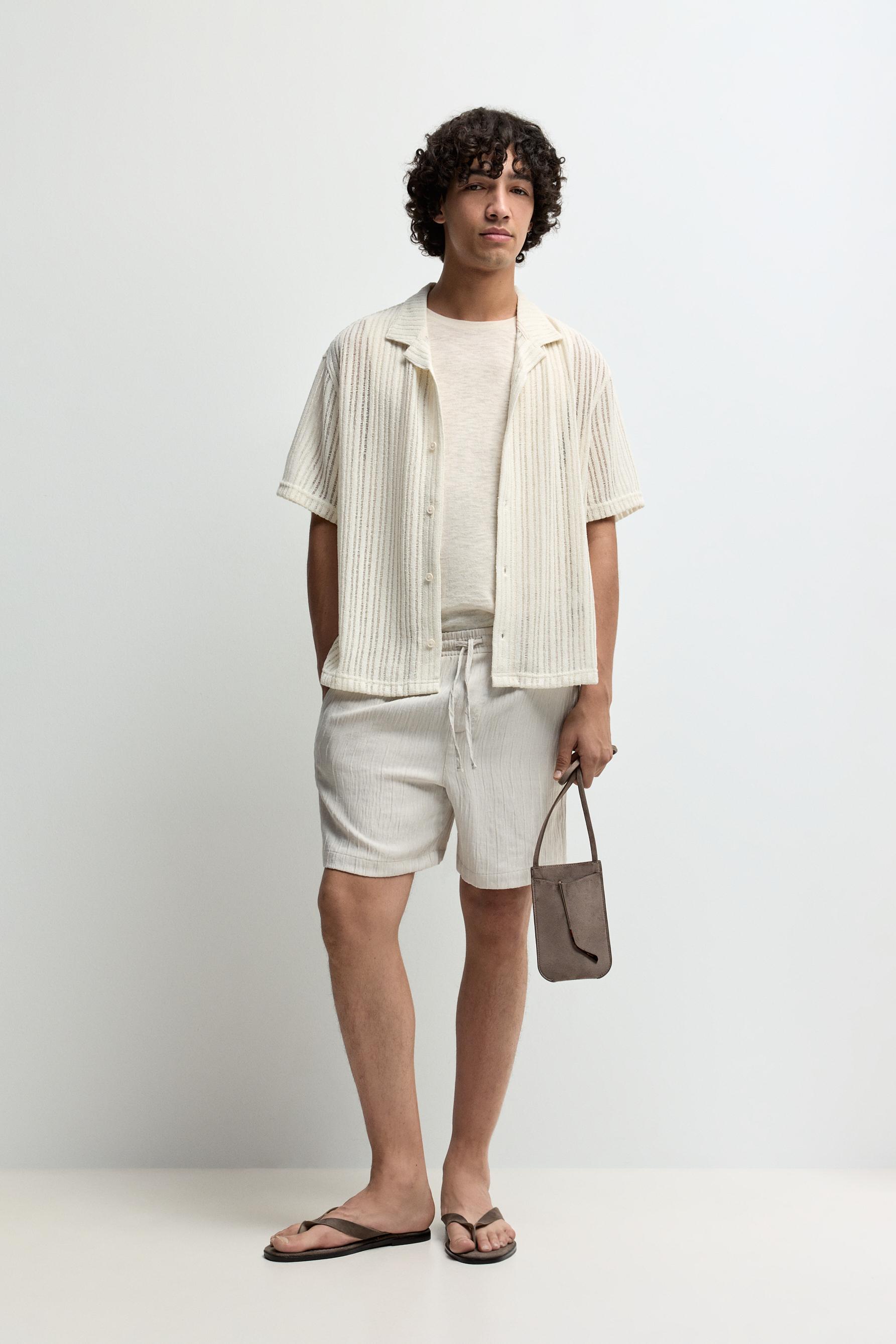 Openwork resort shirt — BUTTER