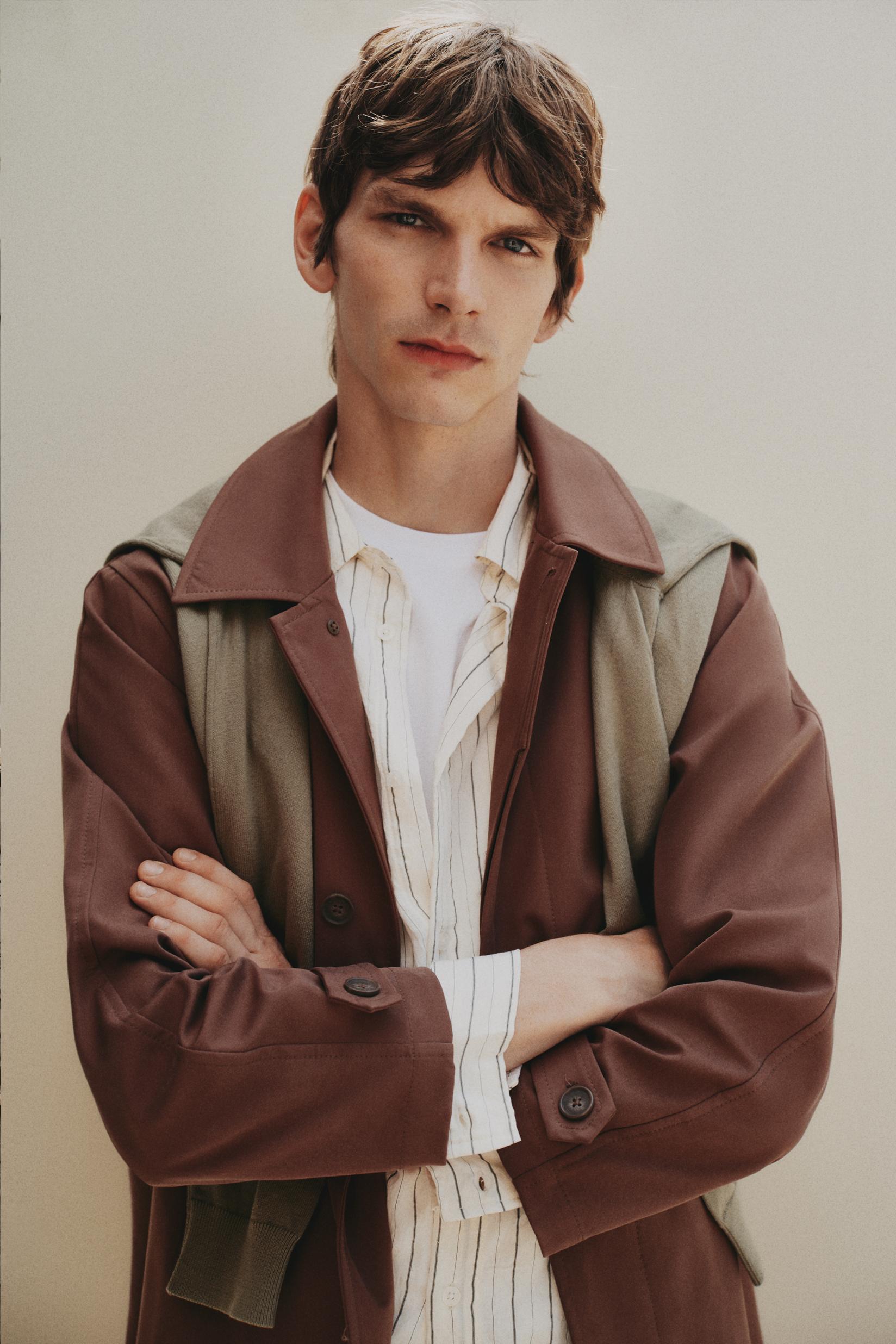 Oversized trench coat — CHOCOLATE