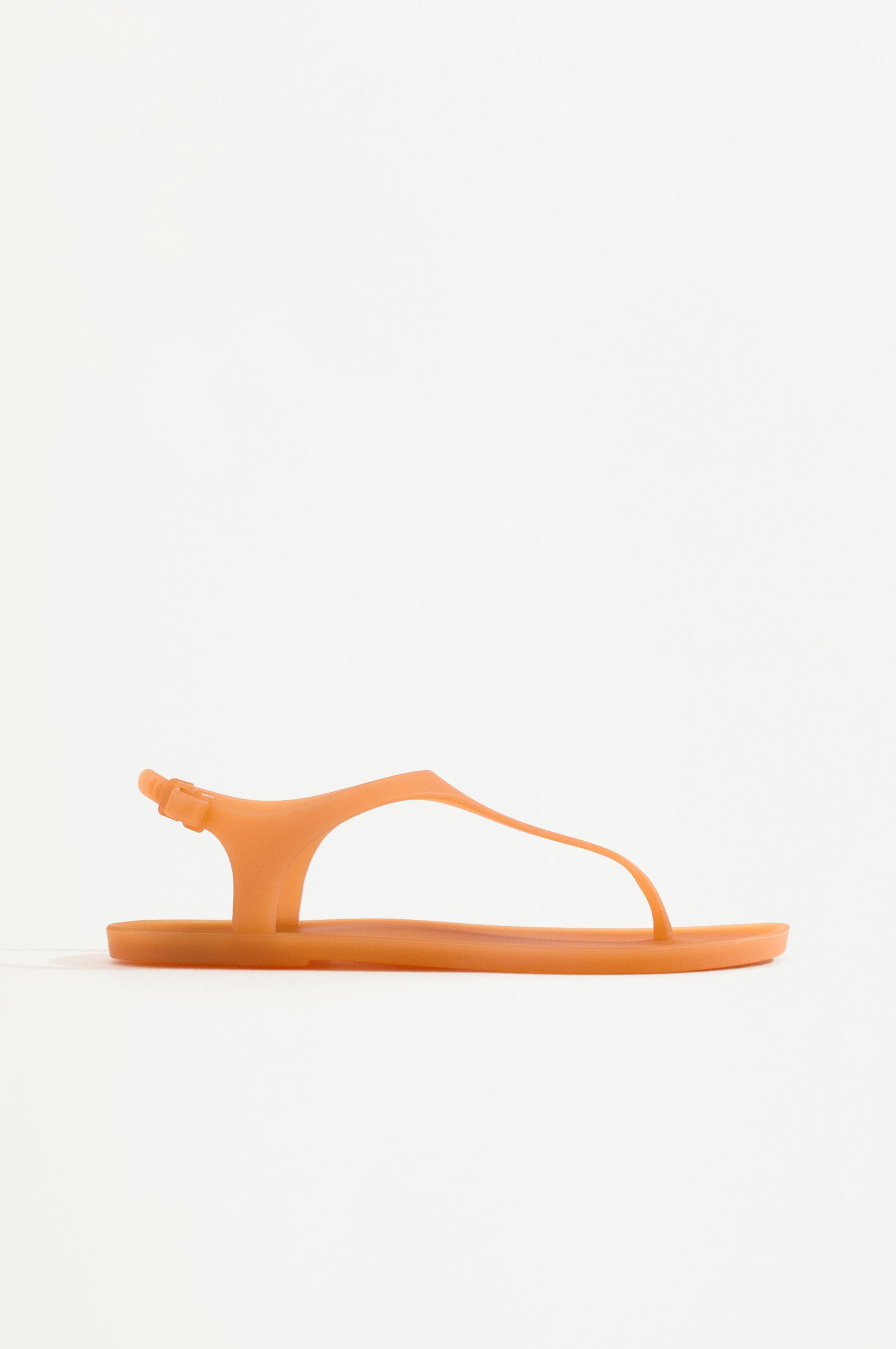 Strap pool slides — BURNT ORANGE