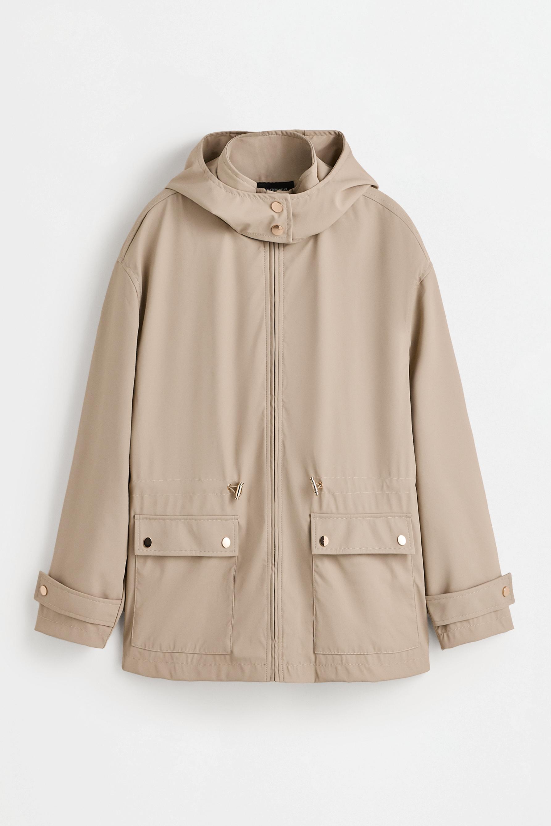 Rubberised jacket — DARK BEIGE