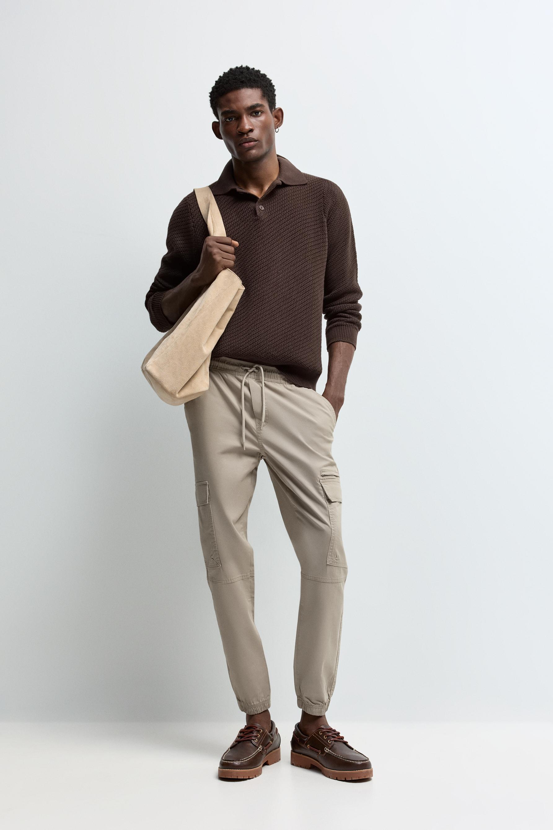 Cargo jogger trousers — KHAKI