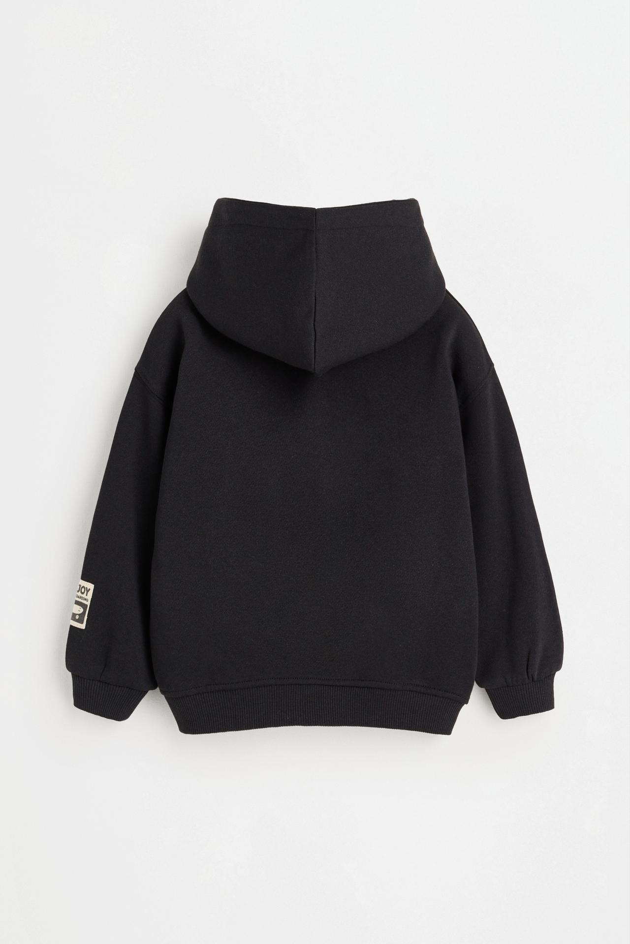 Raised print hoodie — MEDIUM GREY