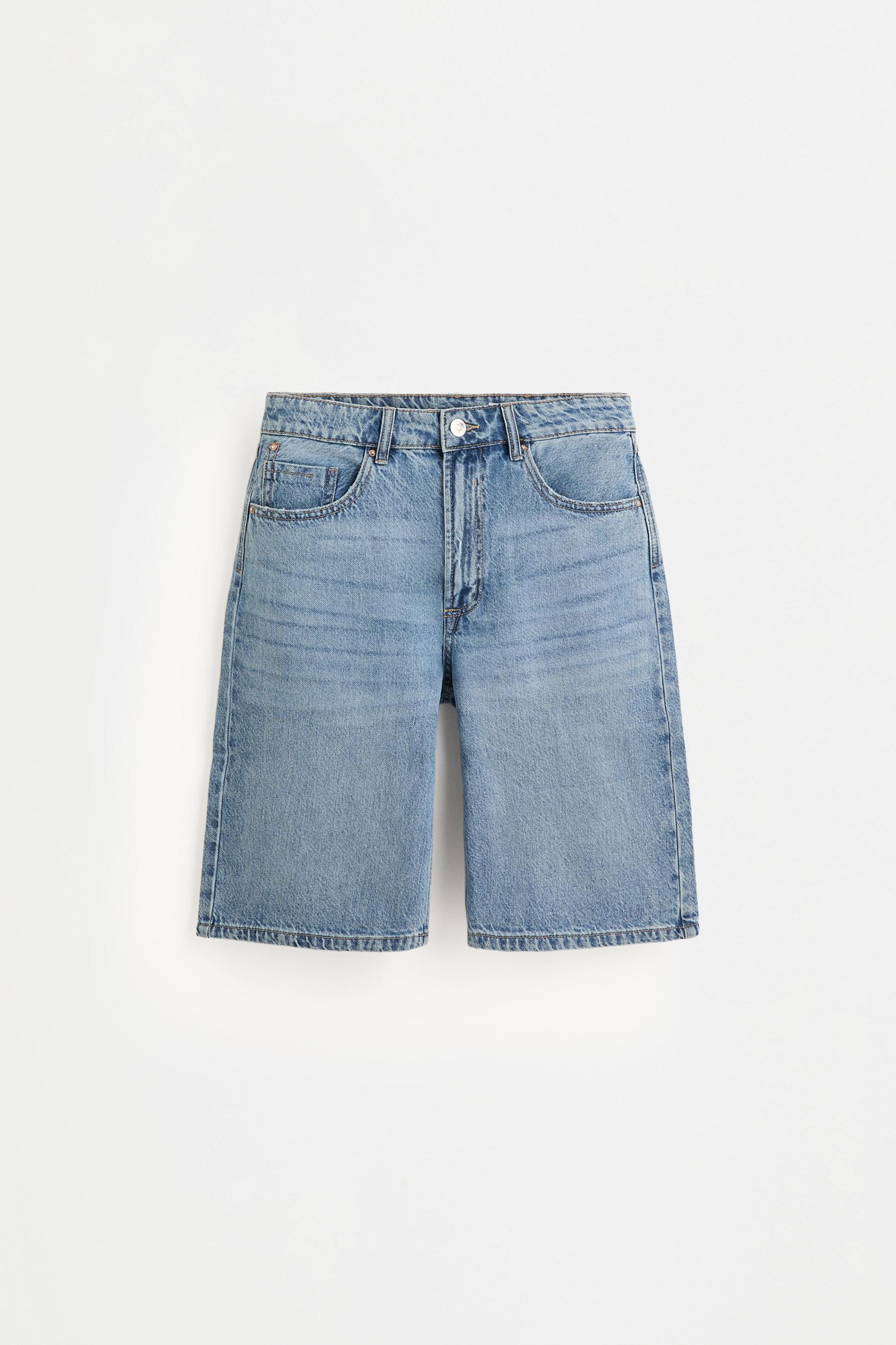 Denim Bermuda shorts — PALE INDIGO