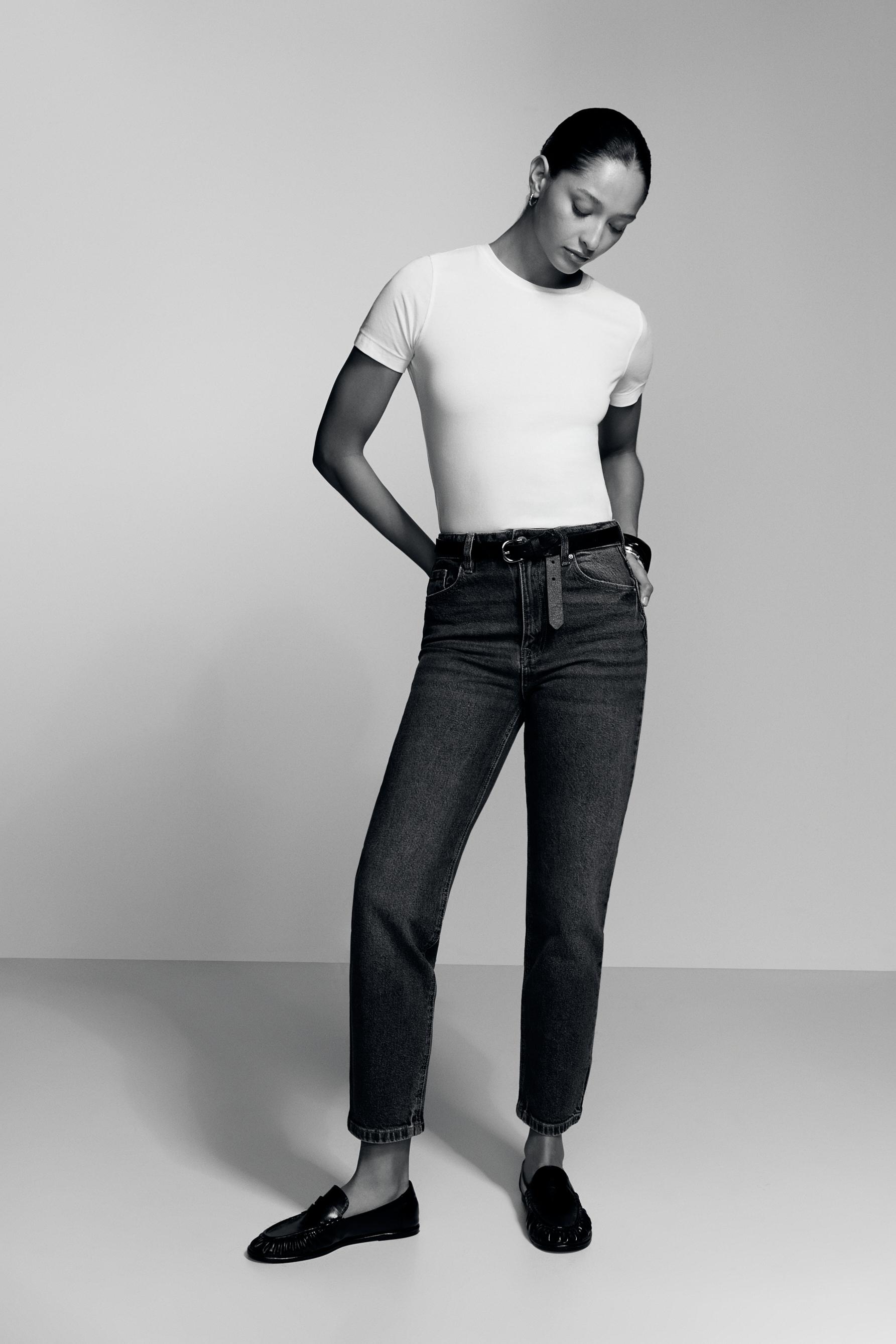 Mom fit jeans — FADED NAVY