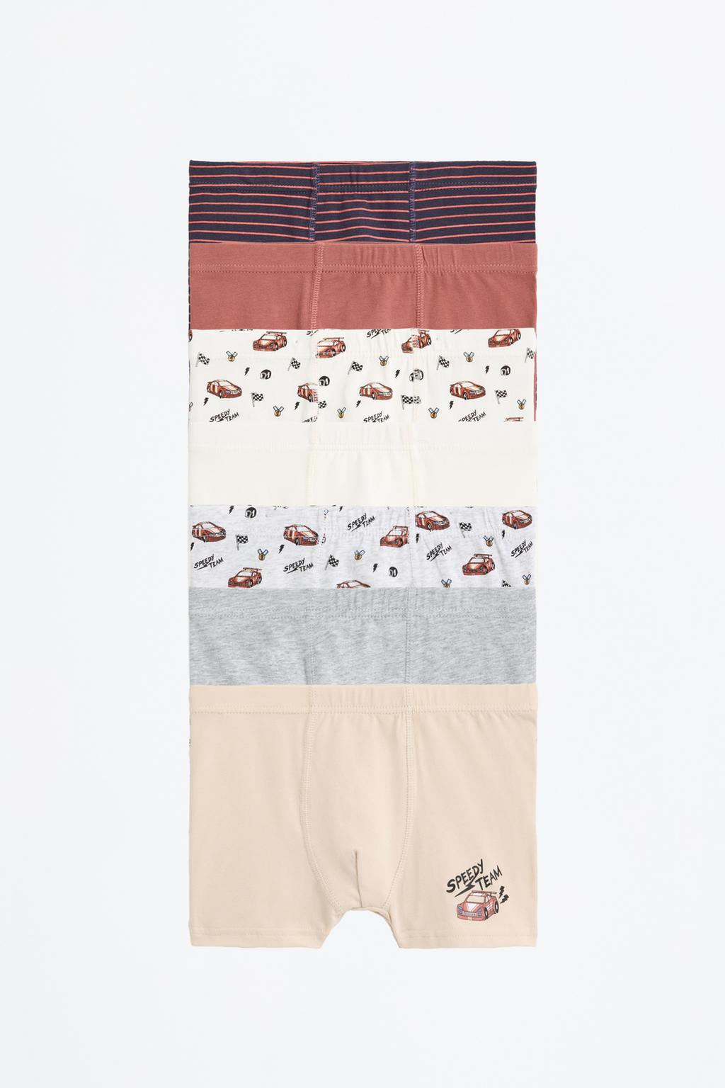 Conjunto de 7 boxers com corridas