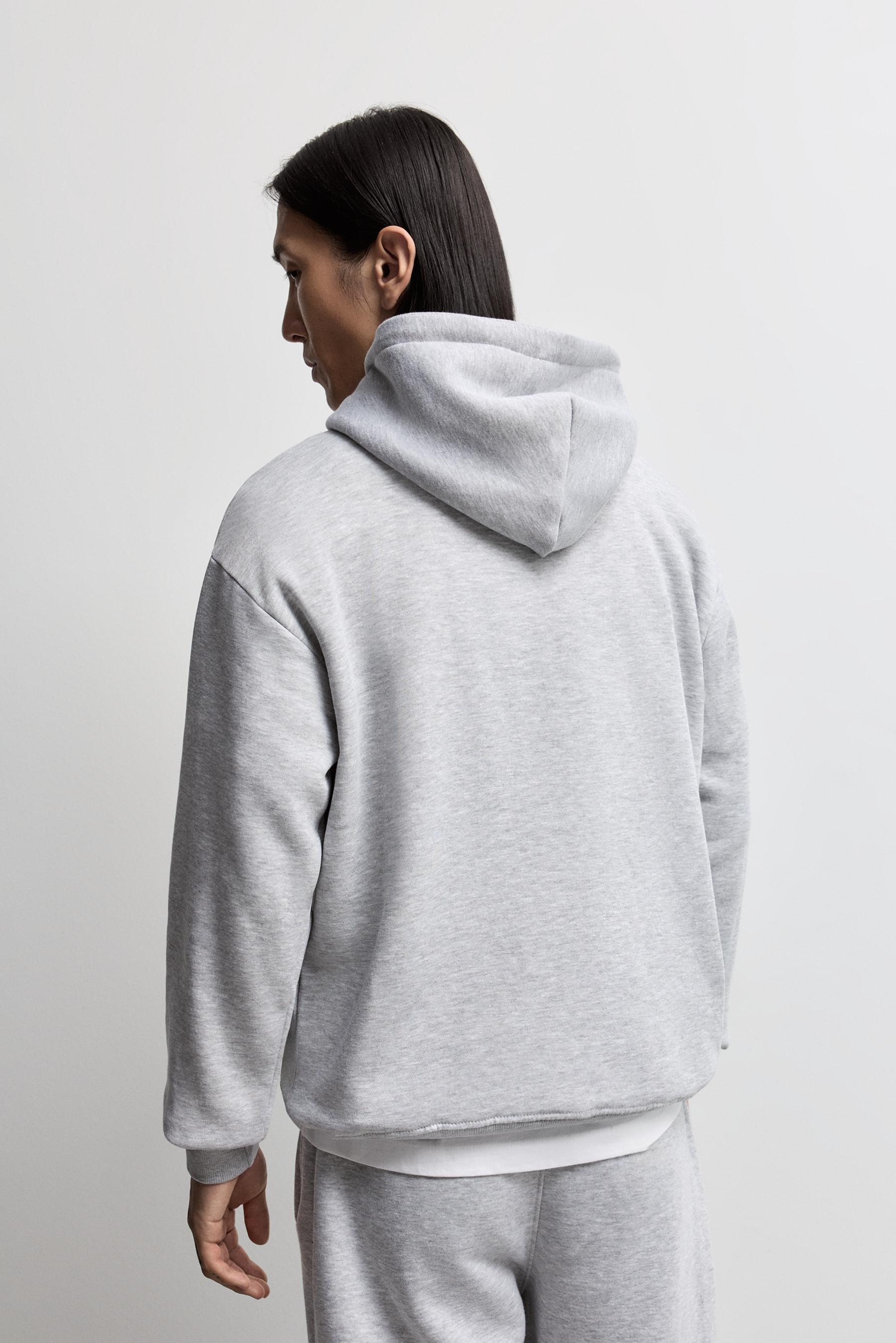 Basic hoodie — GREY MARL