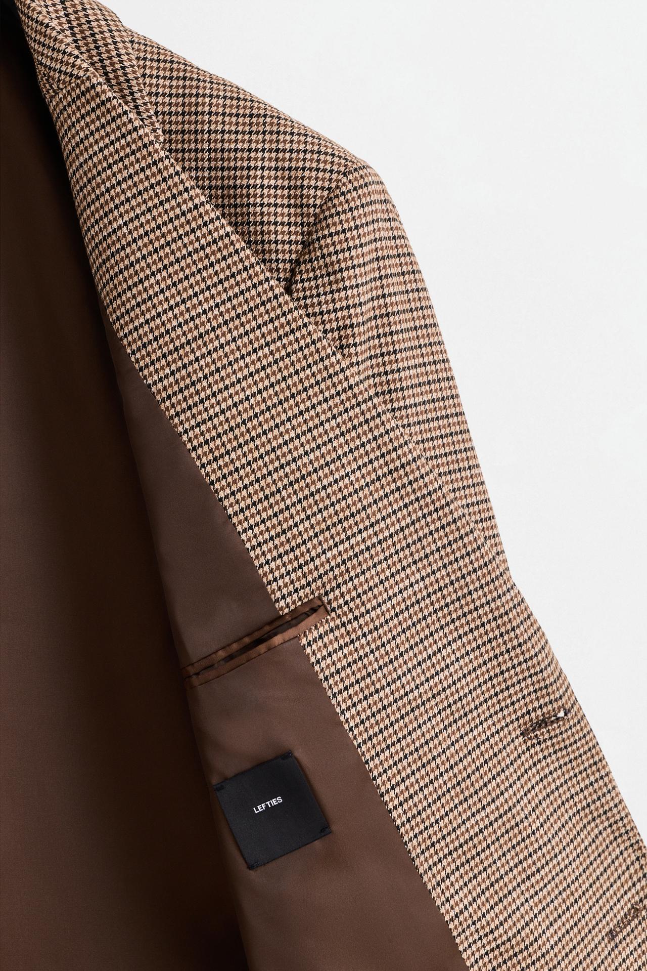 Printed blazer — BEIGE