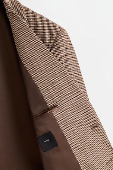 Printed blazer — BEIGE 4