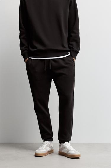 Slim fit tracksuit bottoms — BLACK 1