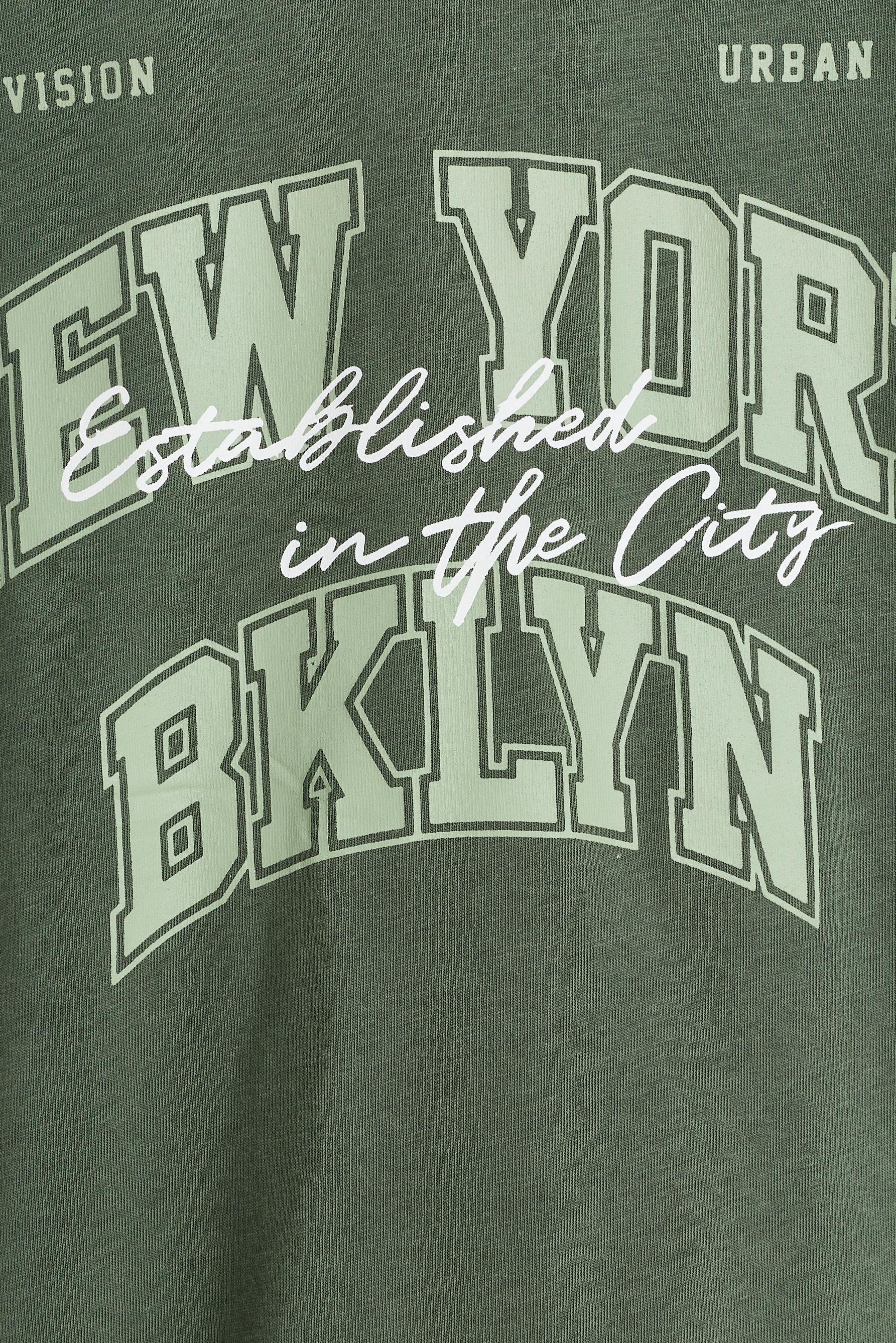 Printed T-shirt — EMERALD