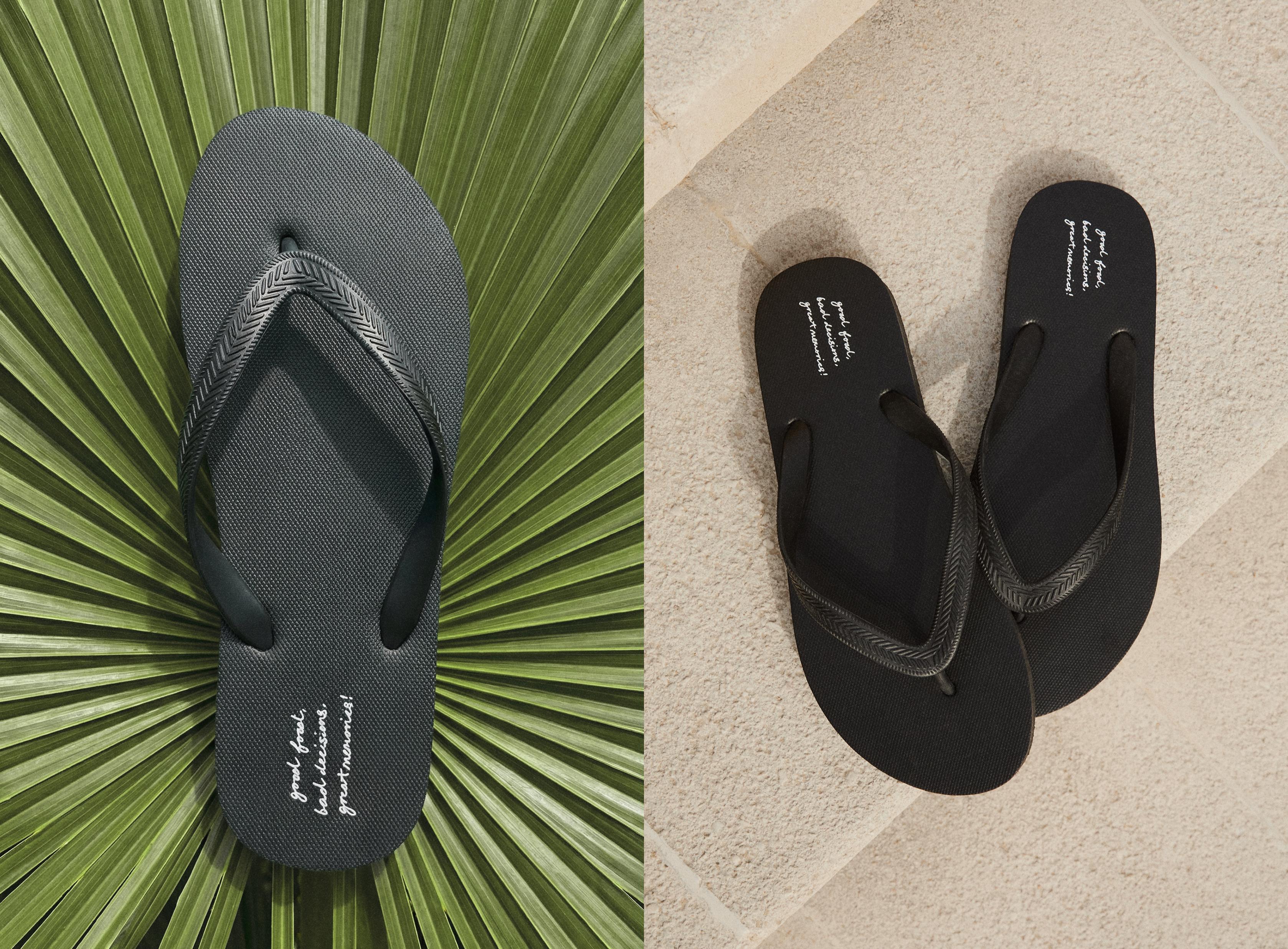 Bath flip-flops — BLACK