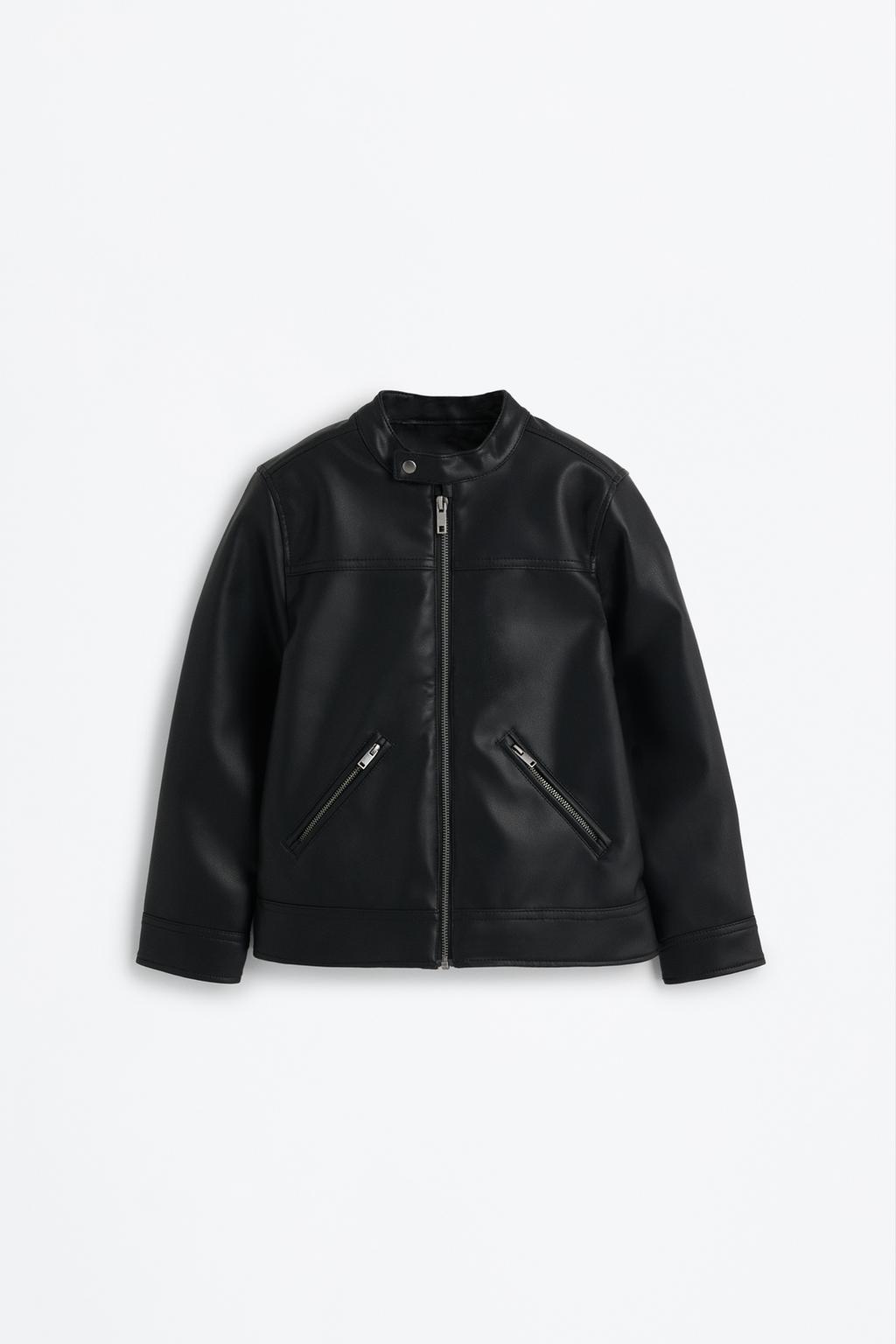 Faux leather jacket