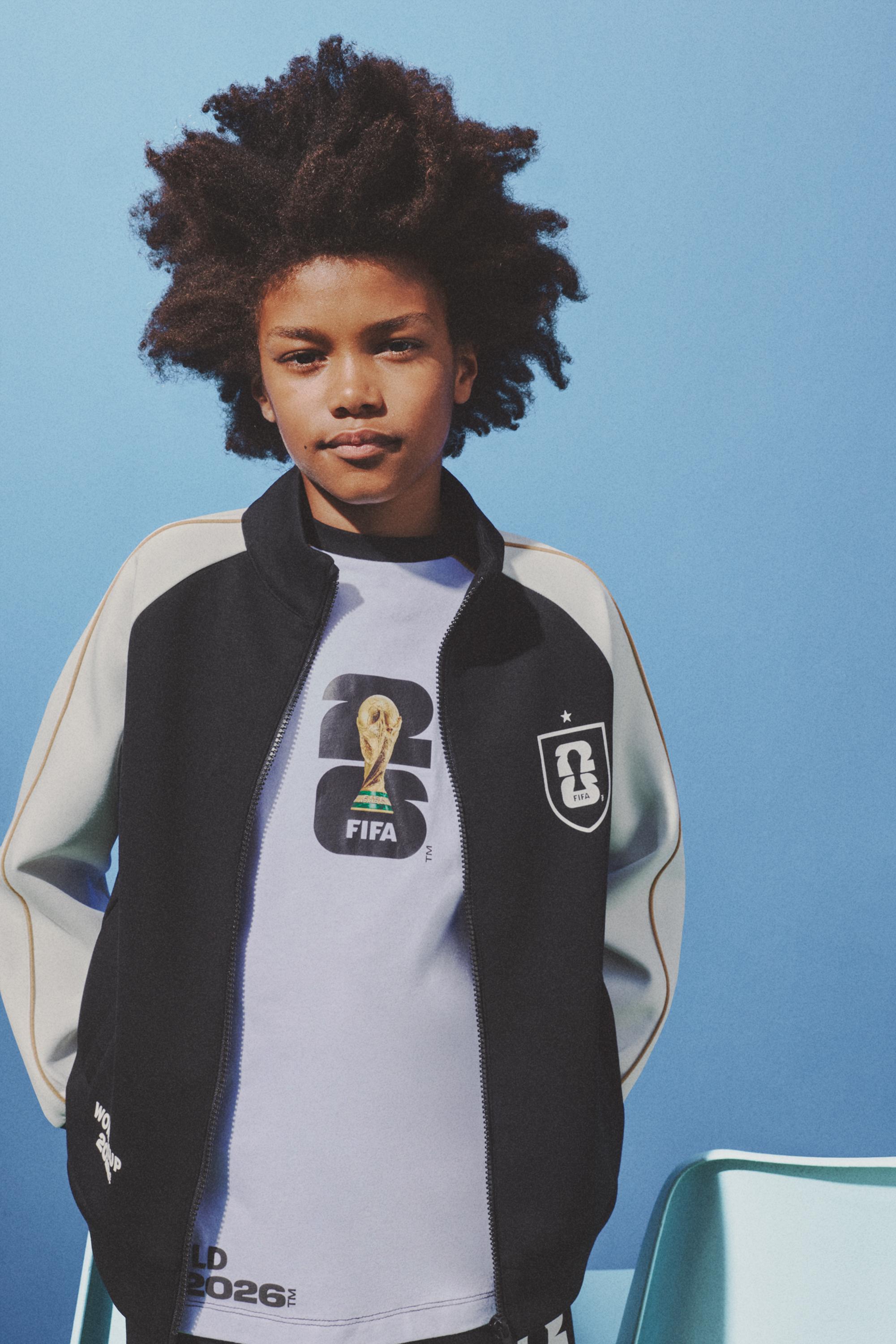 Kids | FIFA World Cup 2026 Official Licensed Product Zip-Up Sweatshirt — BLACK