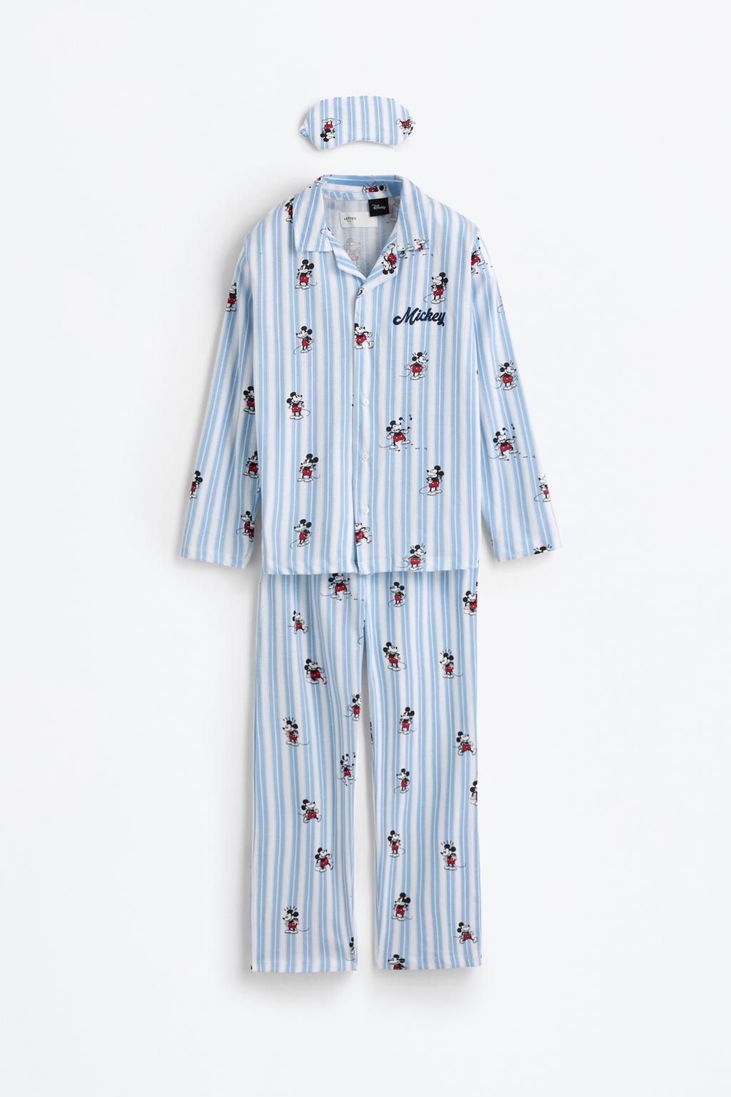 Mickey Mouse ©Disney shirt pyjamas with eye mask