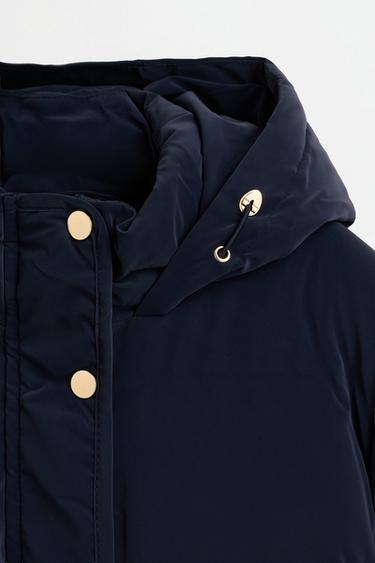 Long quilted coat — DARK BLUE 7
