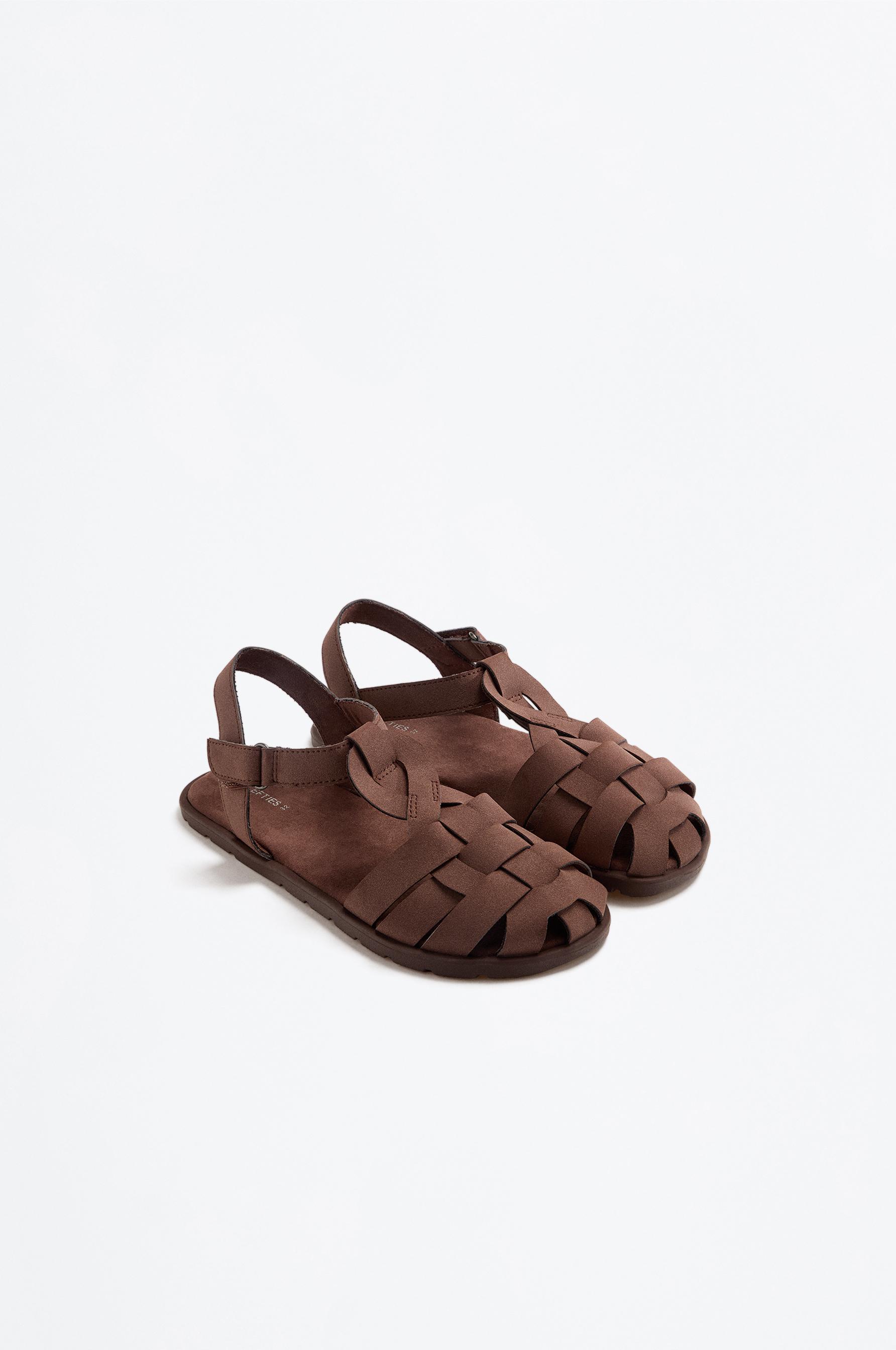 Lefties Lefties Kahverengi Suni süet barefoot bantlı sandalet Lefties'te! Kahverengi - 3. görsel