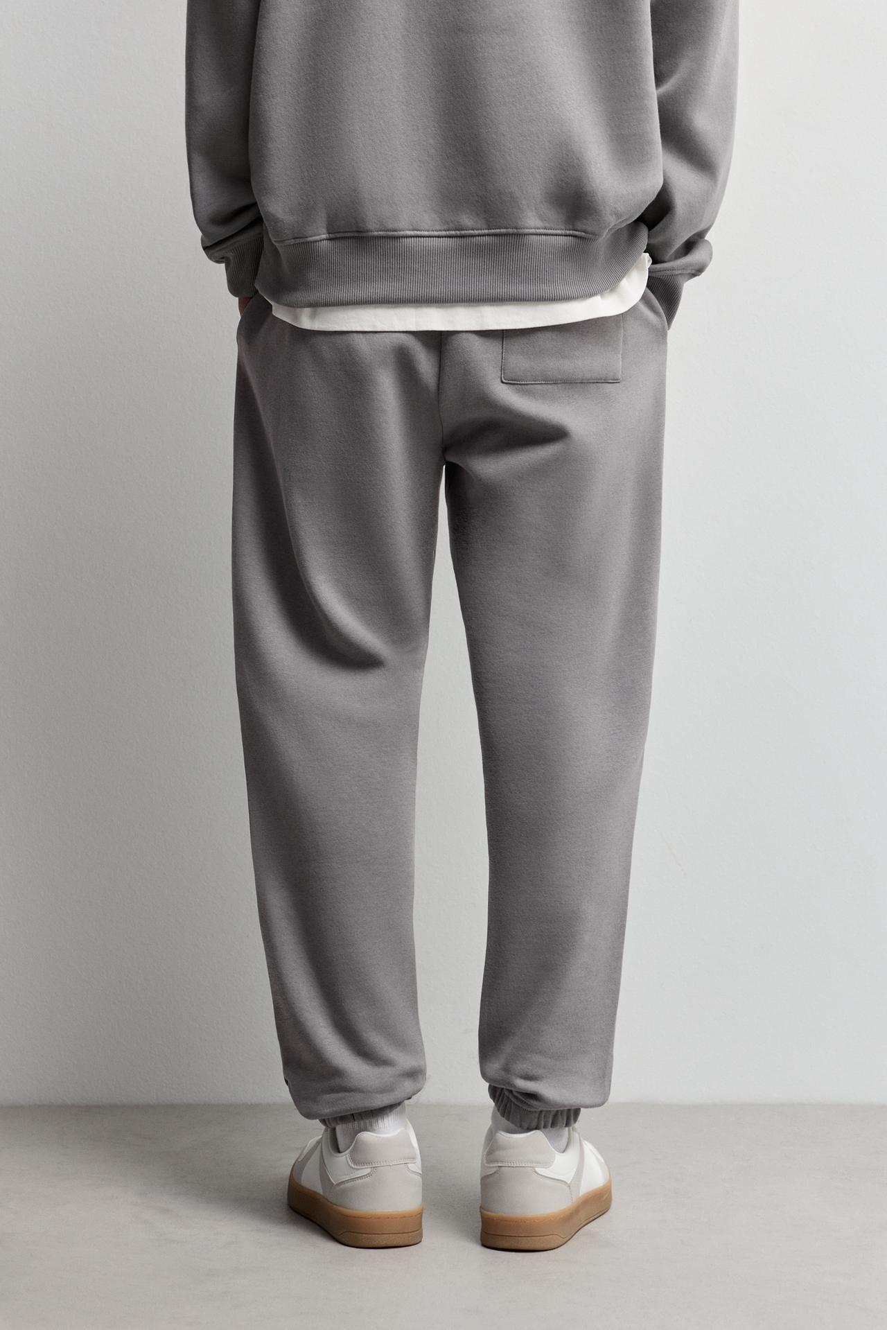 Pack of 3 basic tracksuit bottoms — MEDIUM GREY