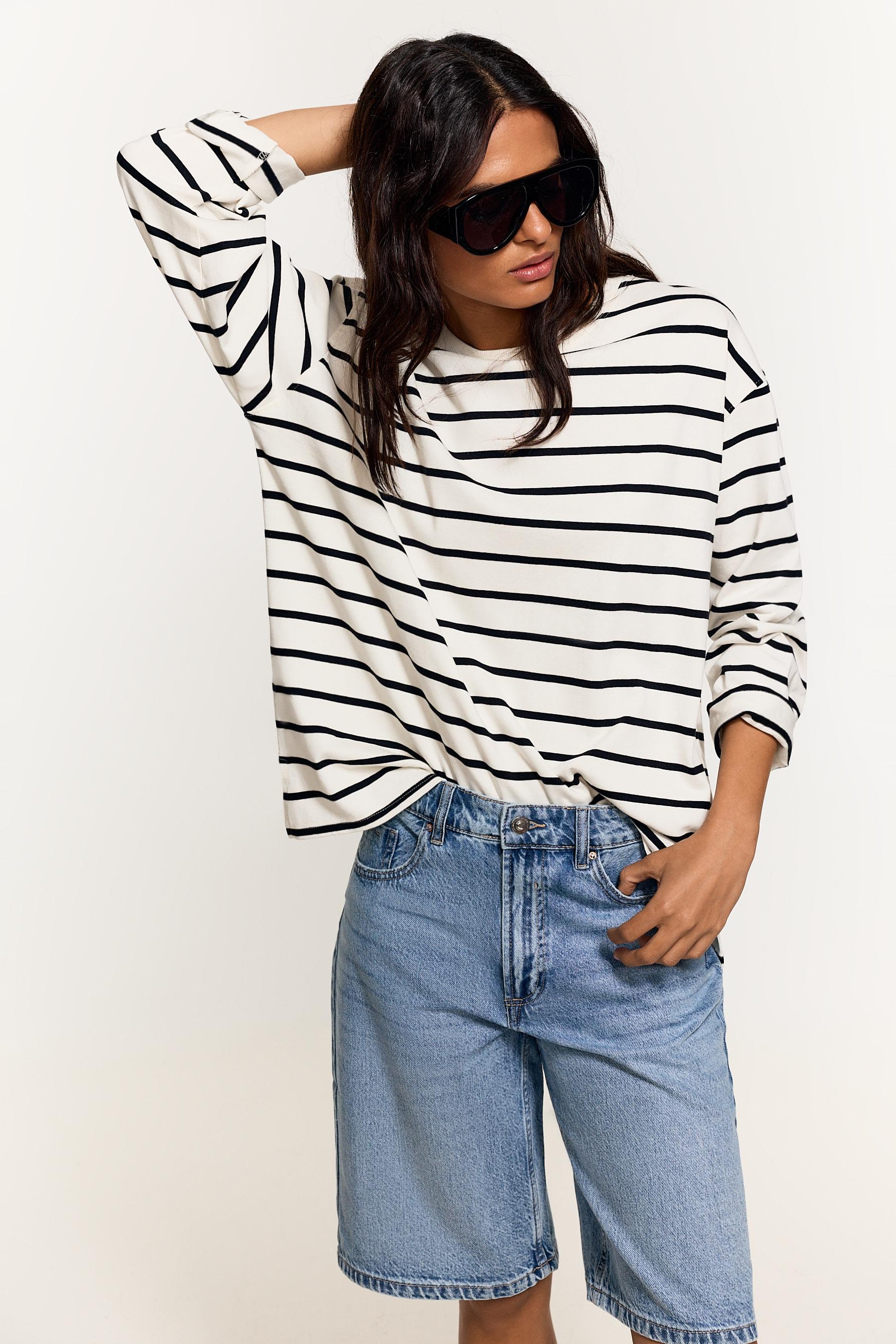 Denim Bermuda shorts — PALE INDIGO