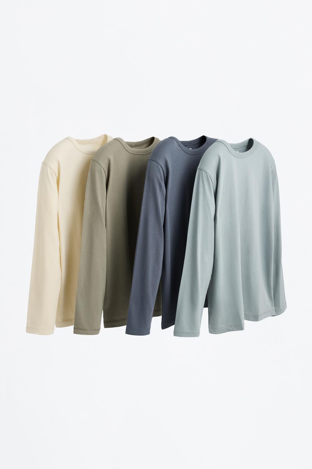 Pack de 4 t-shirts lisas