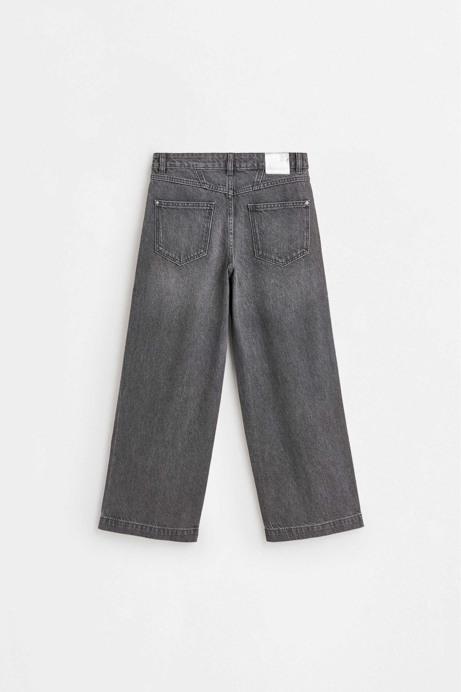 Wide-leg jeans — CHARCOAL