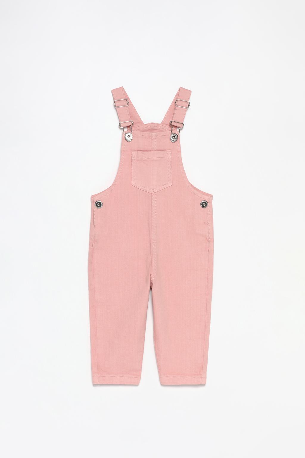 Long denim dungarees