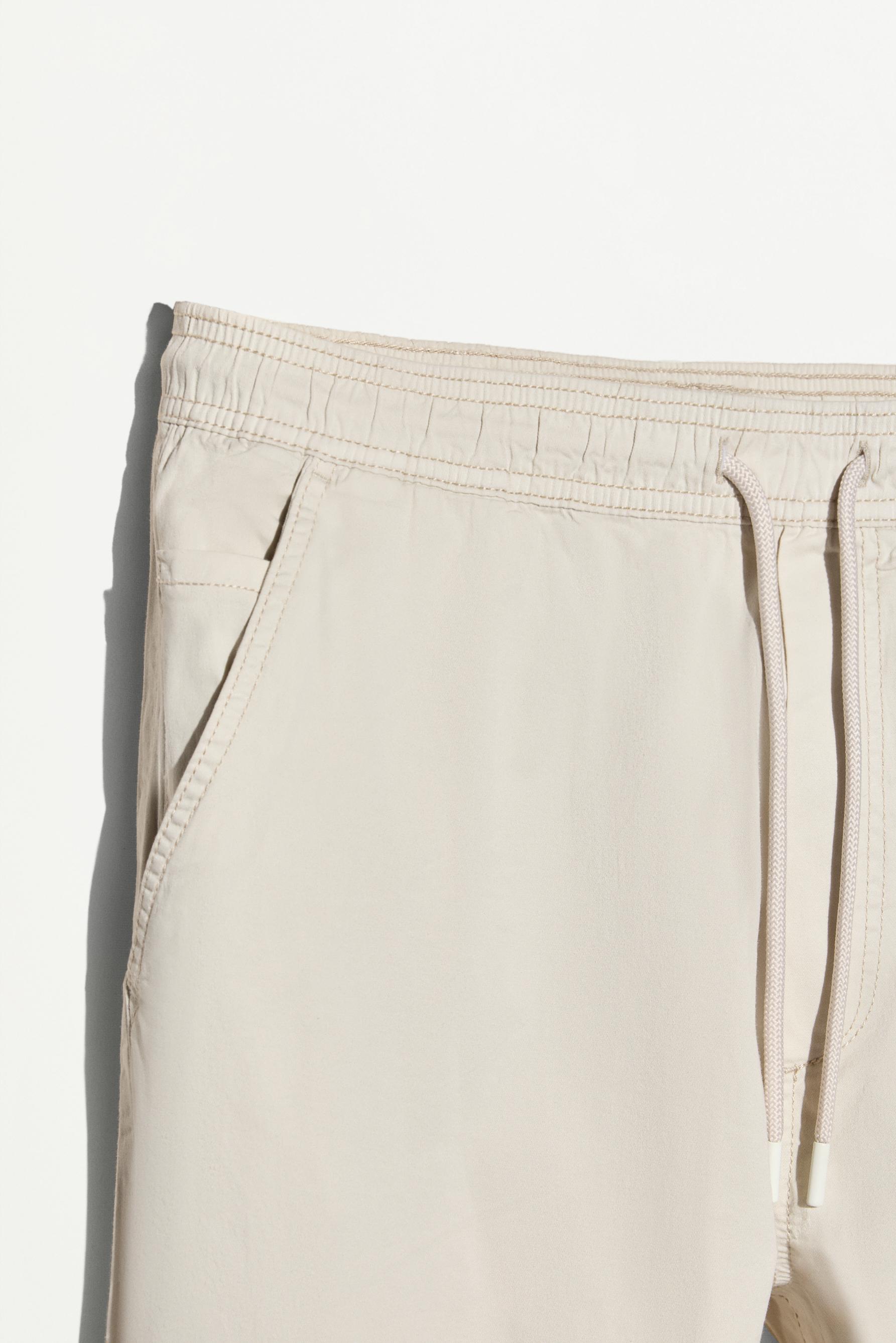 Slim fit jogger trousers — ECRU