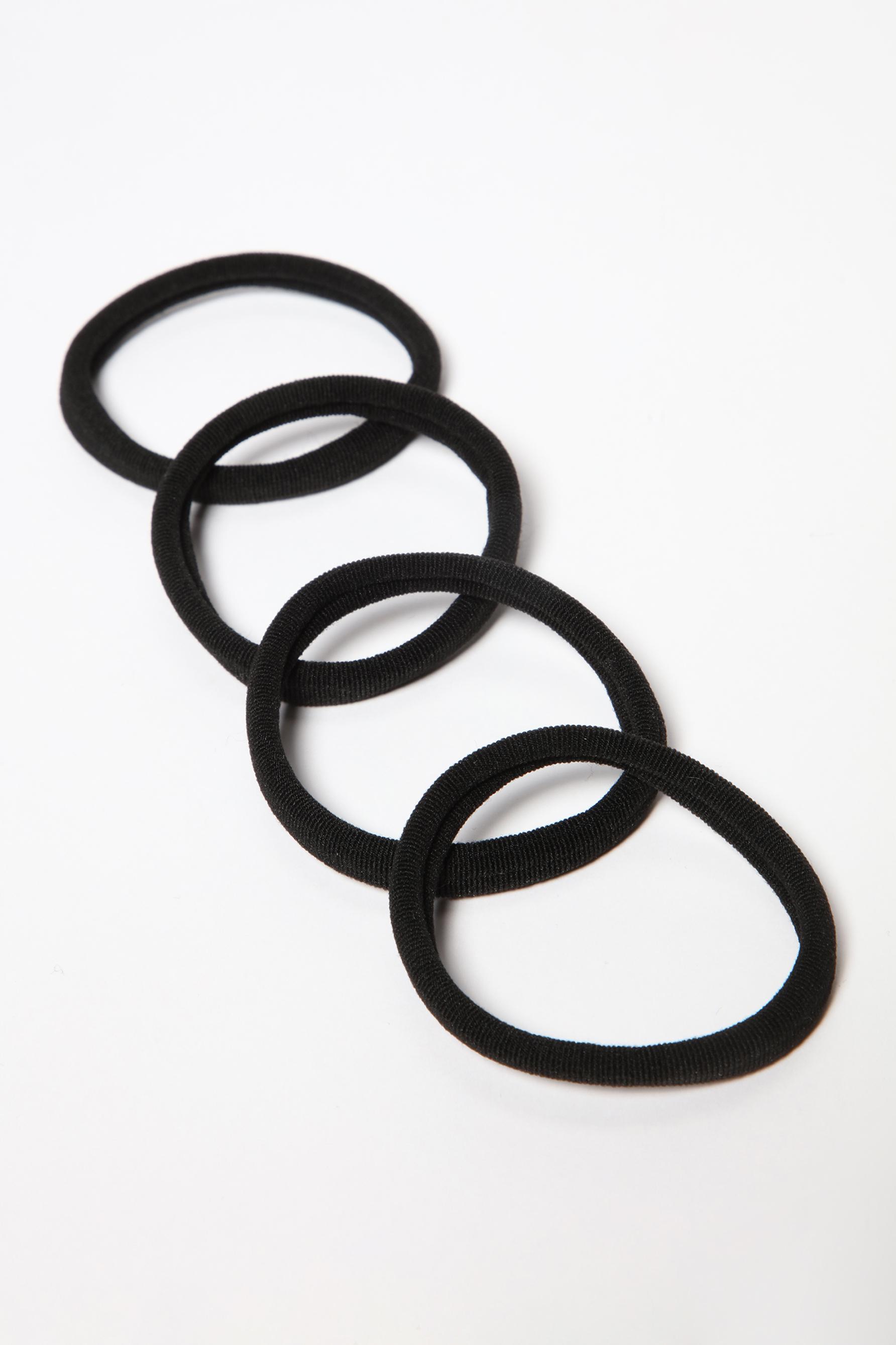 Pack of 20 basic hair ties — BLACK