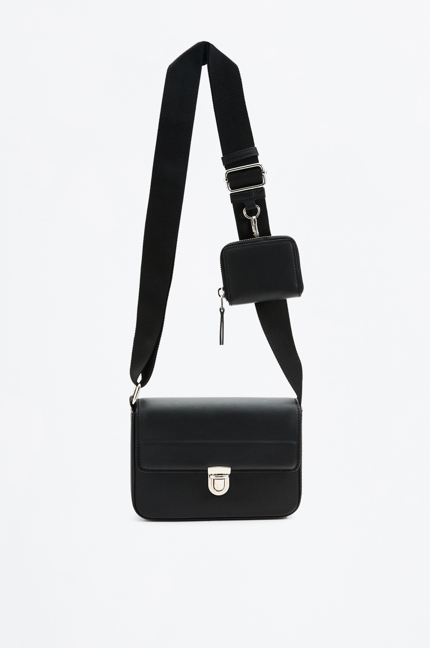 Smart shoulder bag — BLACK