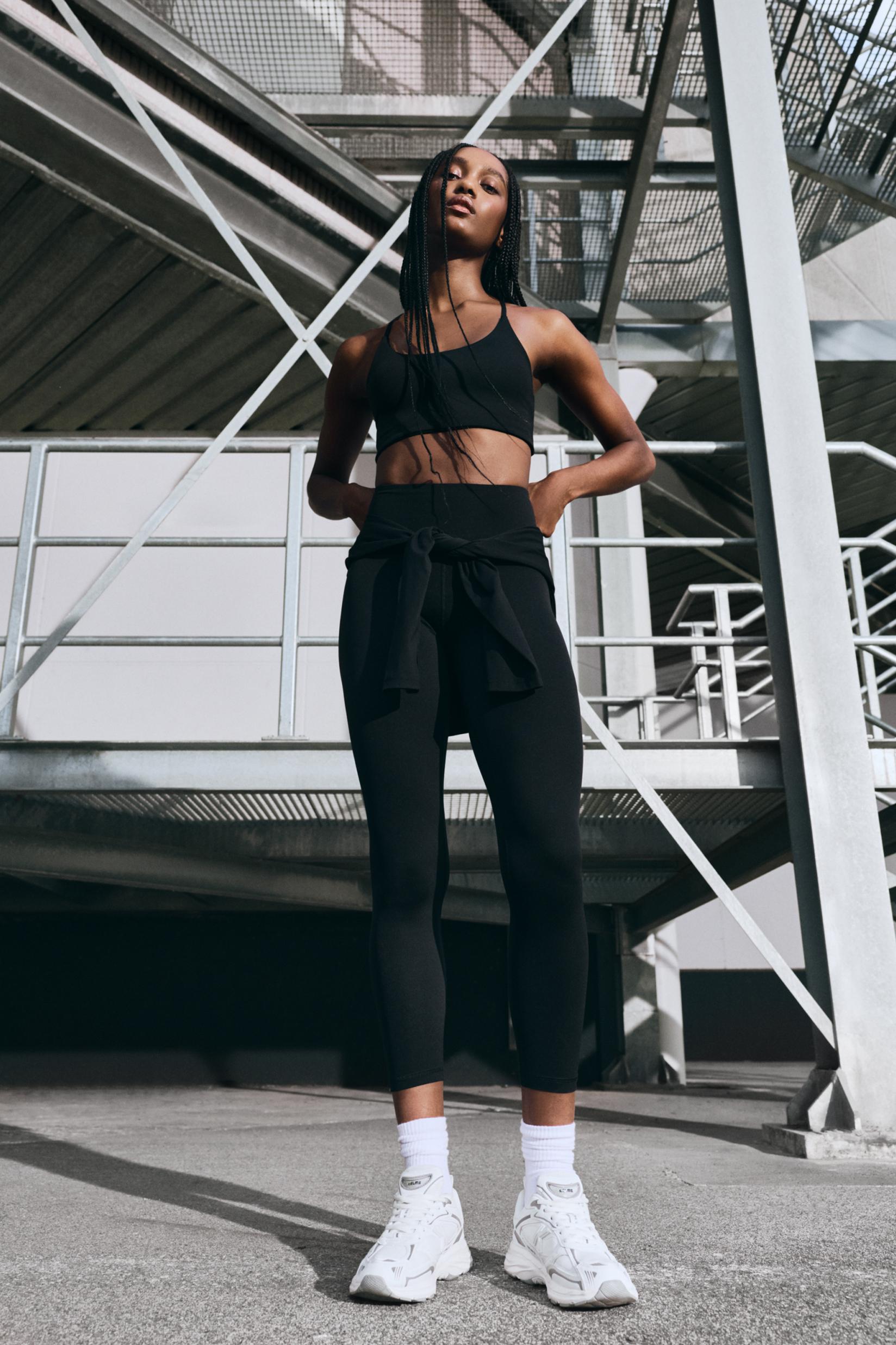 Basic sports leggings — BLACK