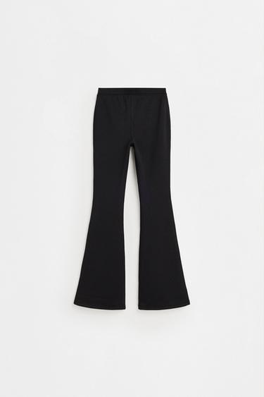 HEAVYWEIGHT Thermal Bell Bottom Leggings — BLACK 6